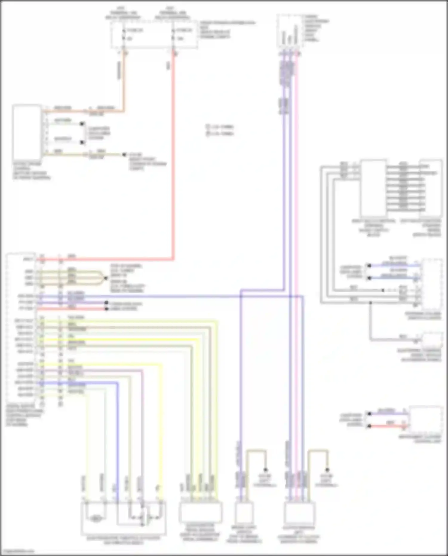 Wiring diagram left multi- function steering wheel switch block for BMW 4 series Gran Coupe F36 (2013-2017) (1 of 1)