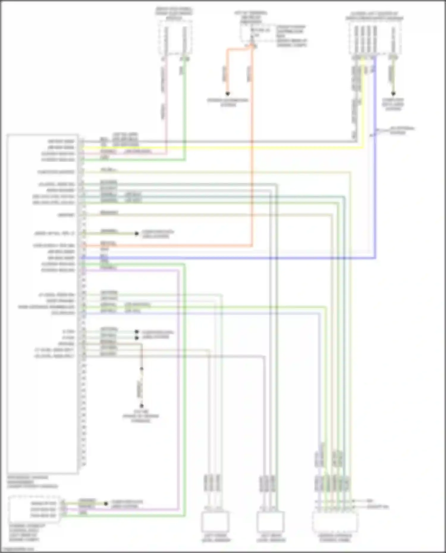 Wiring diagram left rear level sensor for BMW 4 series Gran Coupe F36 (2013-2017) (1 of 1)