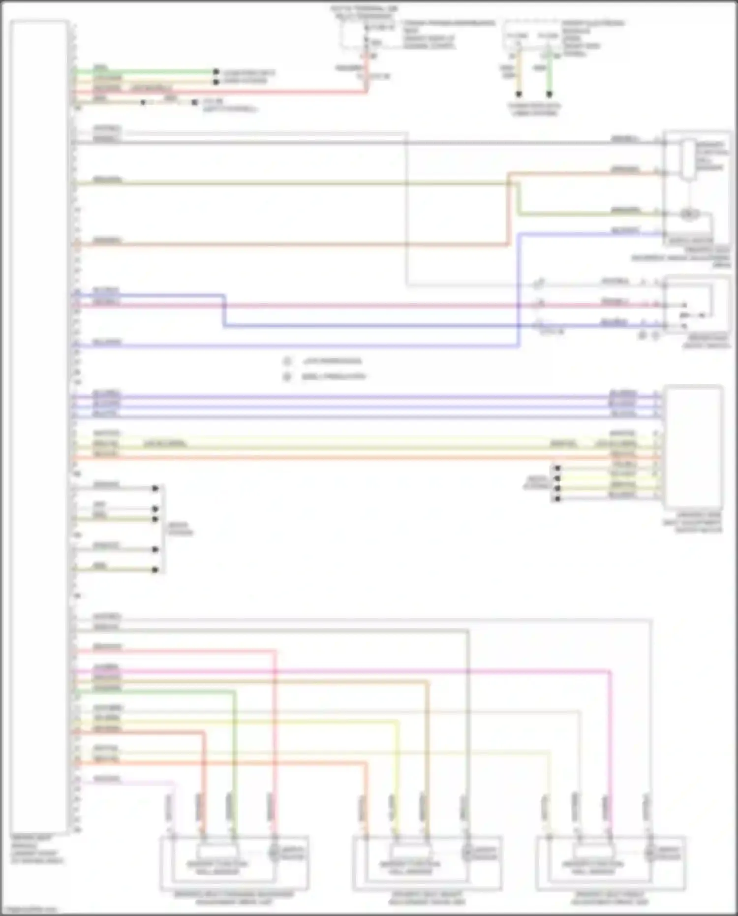 Wiring diagram memory function hall sensor for BMW 4 series Gran Coupe F36 (2013-2017) (1 of 1)