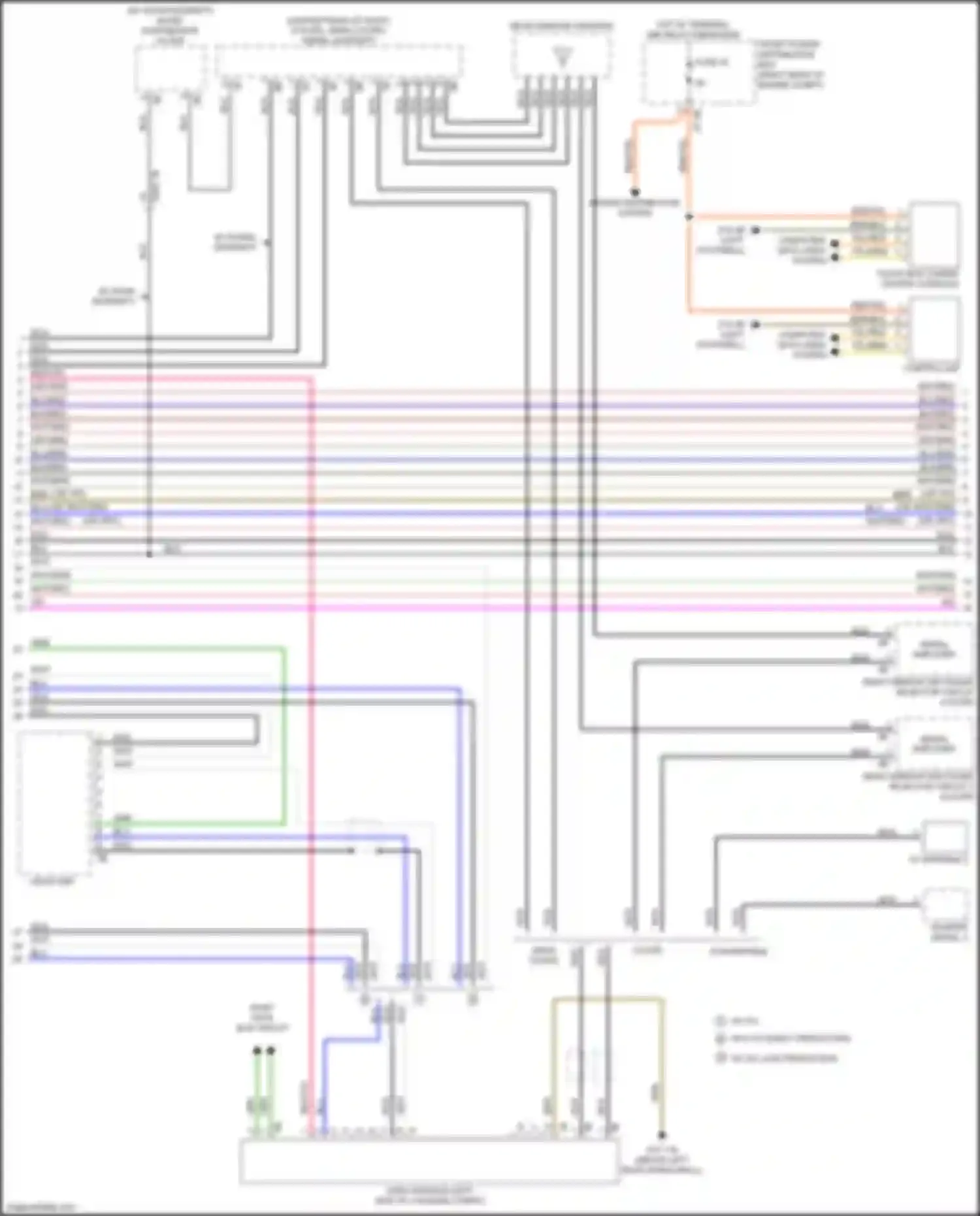 Wiring diagram most data bus circuit for BMW 4 series Gran Coupe F36 (2013-2017) (2 of 26)