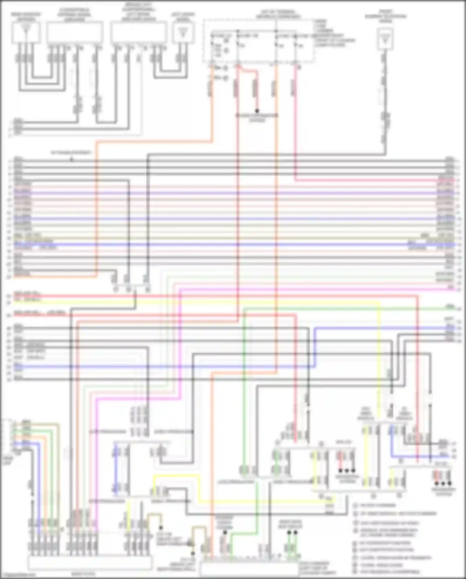 Wiring diagram most data bus circuit for BMW 4 series Gran Coupe F36 (2013-2017) (1 of 26)