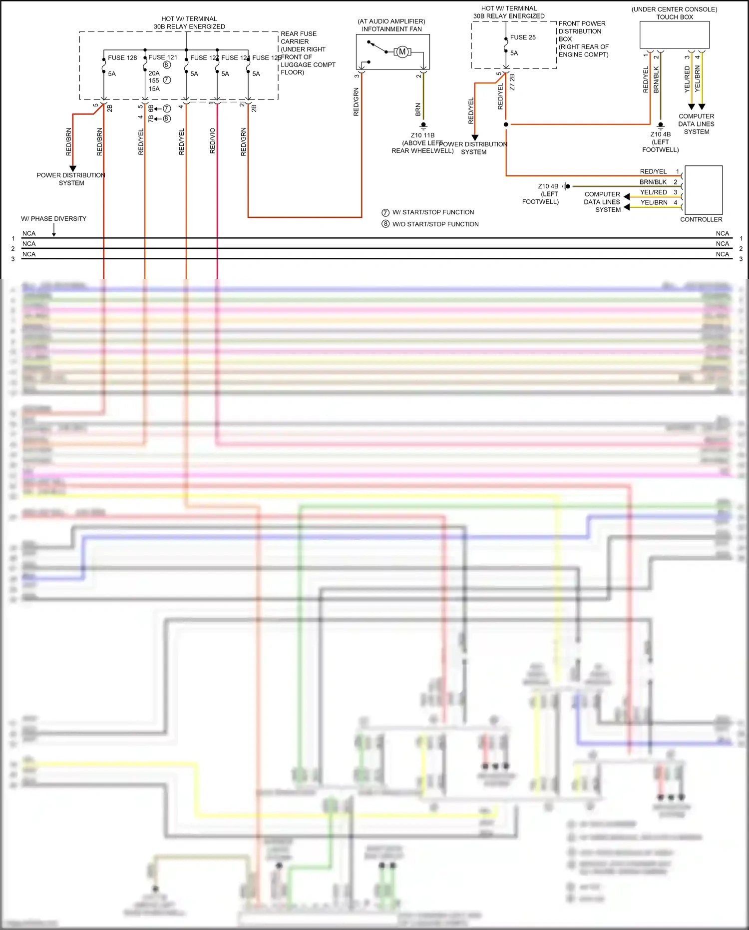 Wiring diagram nca for BMW 4 series Gran Coupe F36 (2013-2017) (18 of 63)