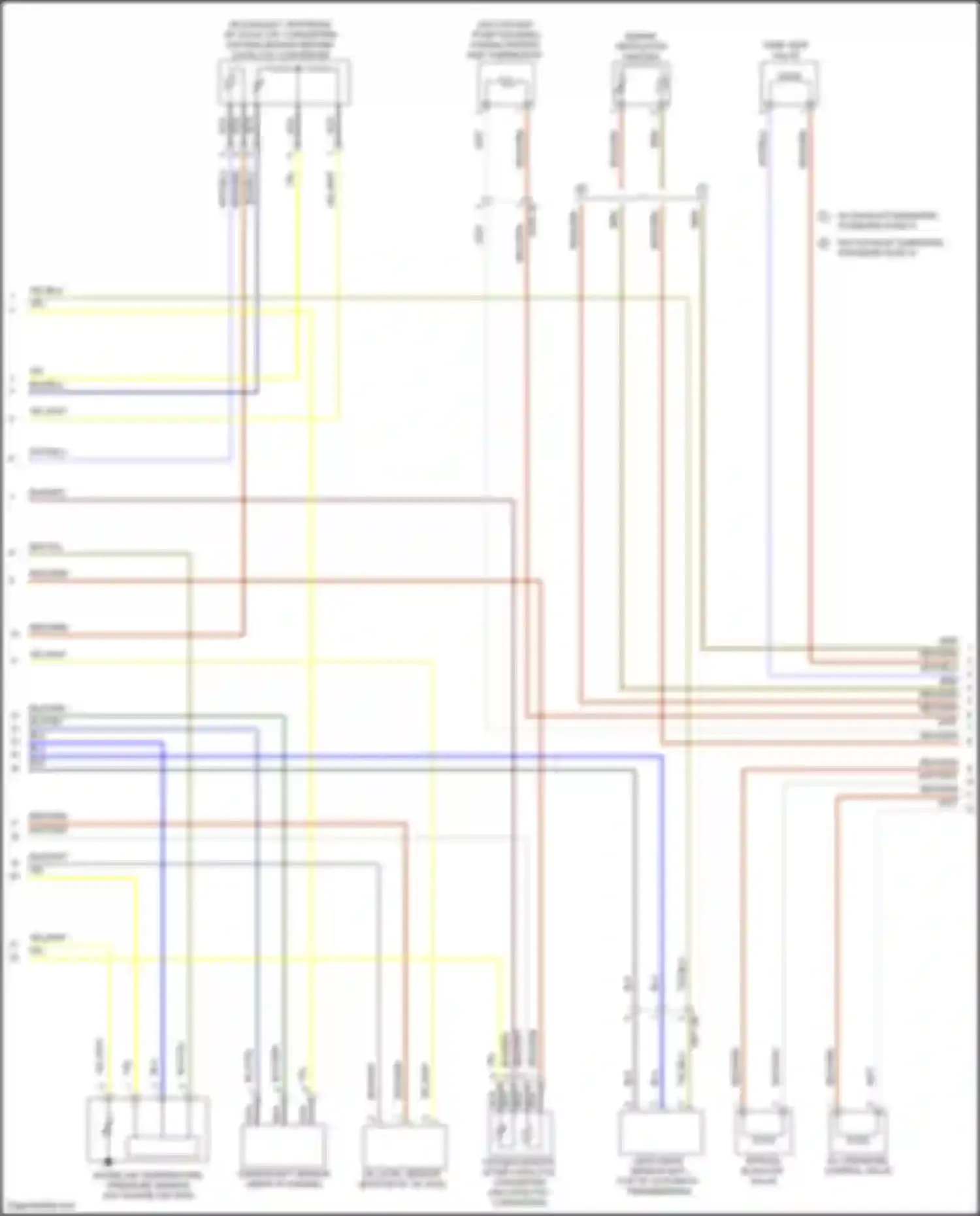 Wiring diagram oxygen sensor before catalytic converter for BMW 4 series Gran Coupe F36 (2013-2017) (2 of 2)