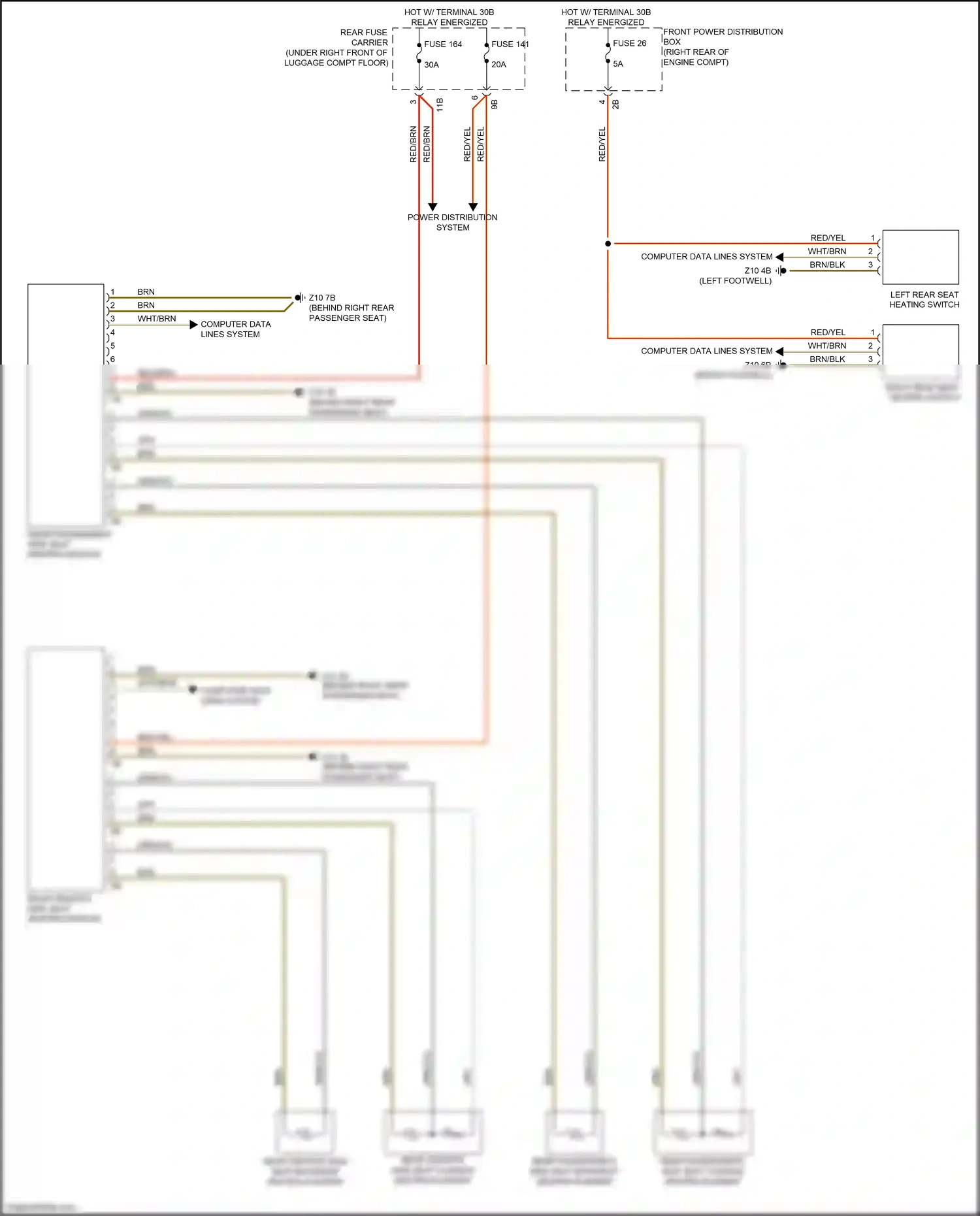Wiring diagram power distribution system for BMW 4 series Gran Coupe F36 (2013-2017) (38 of 42)