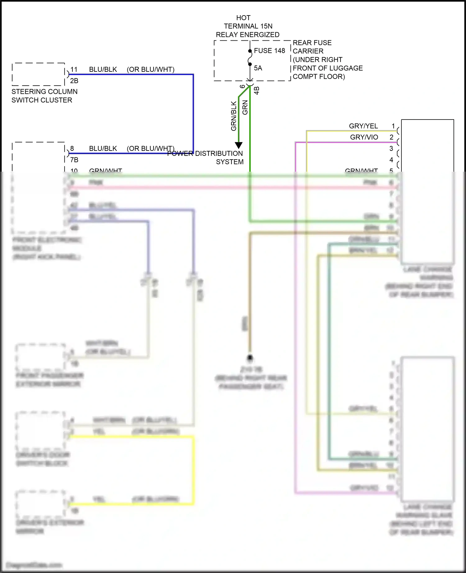 Wiring diagram power distribution system for BMW 4 series Gran Coupe F36 (2013-2017) (13 of 42)