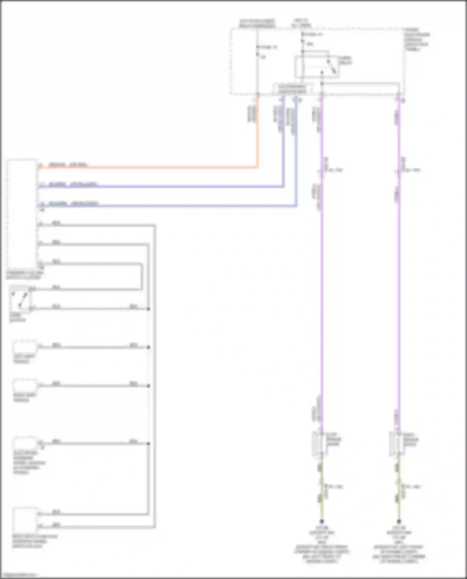 Wiring diagram right multi-function steering wheel switch block for BMW 4 series Gran Coupe F36 (2013-2017) (4 of 5)
