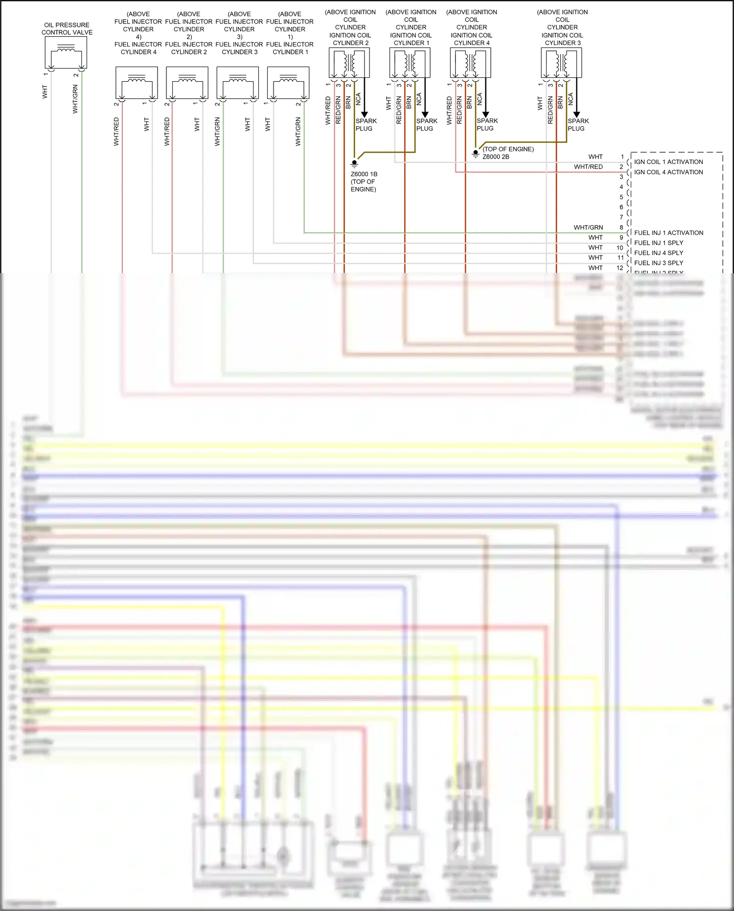 Wiring diagram spark plug for BMW 4 series Gran Coupe F36 (2013-2017) (1 of 1)