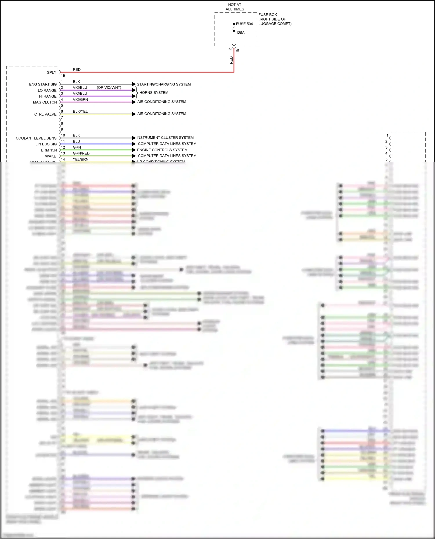 Wiring diagram starting/charging system for BMW 4 series Gran Coupe F36 (2013-2017) (1 of 2)