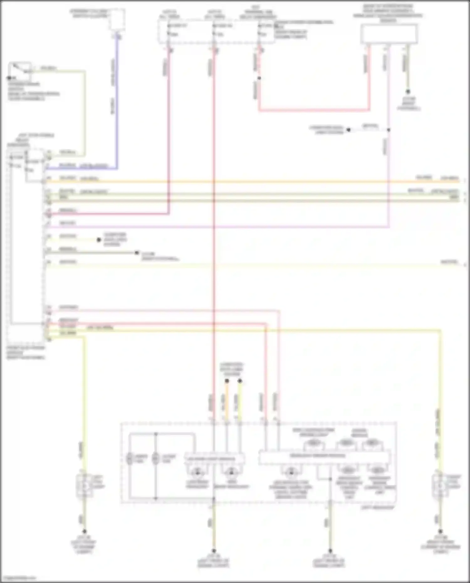 Wiring diagram steering column switch cluster for BMW 4 series Gran Coupe F36 (2013-2017) (4 of 13)