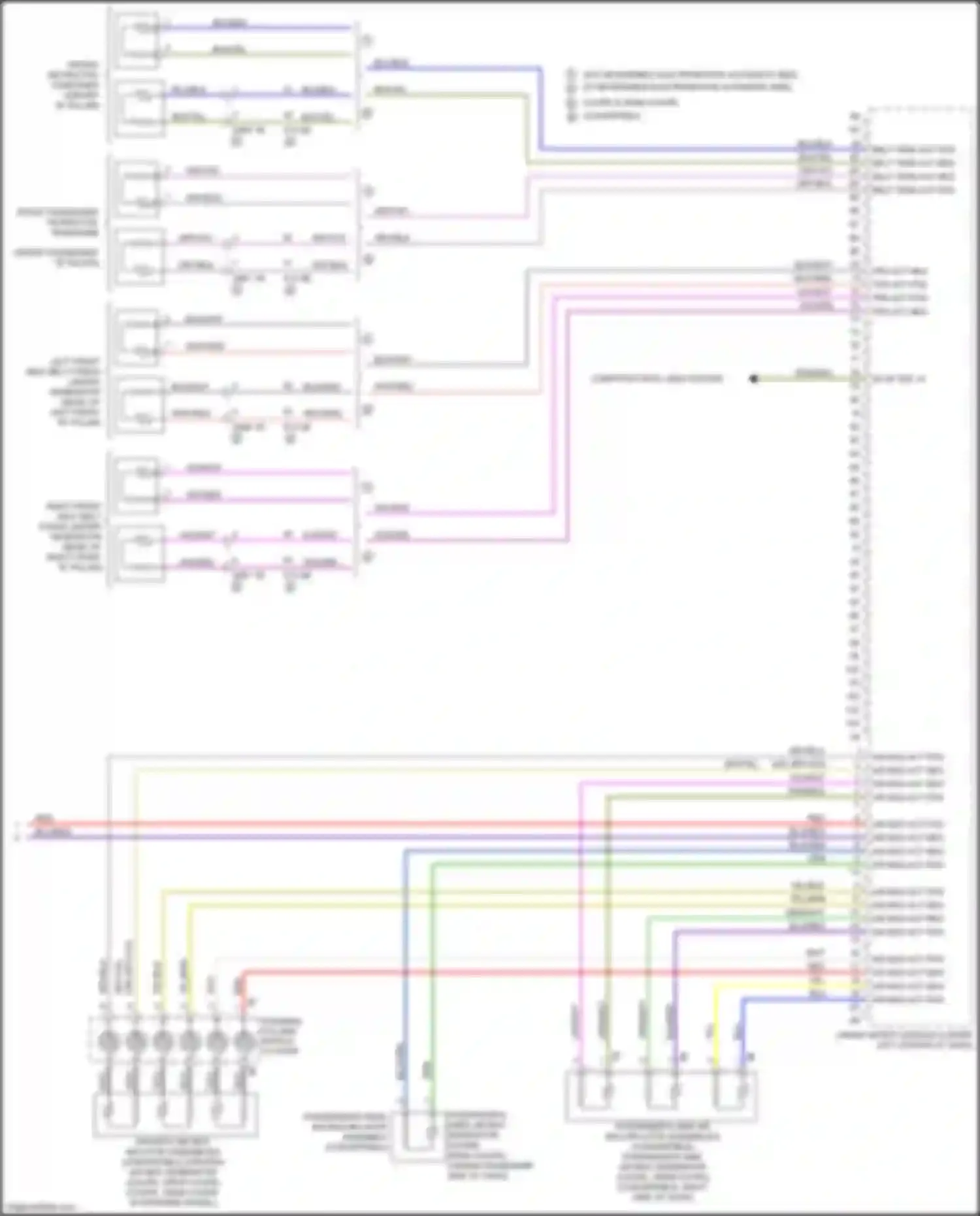 Wiring diagram steering column switch cluster for BMW 4 series Gran Coupe F36 (2013-2017) (10 of 13)