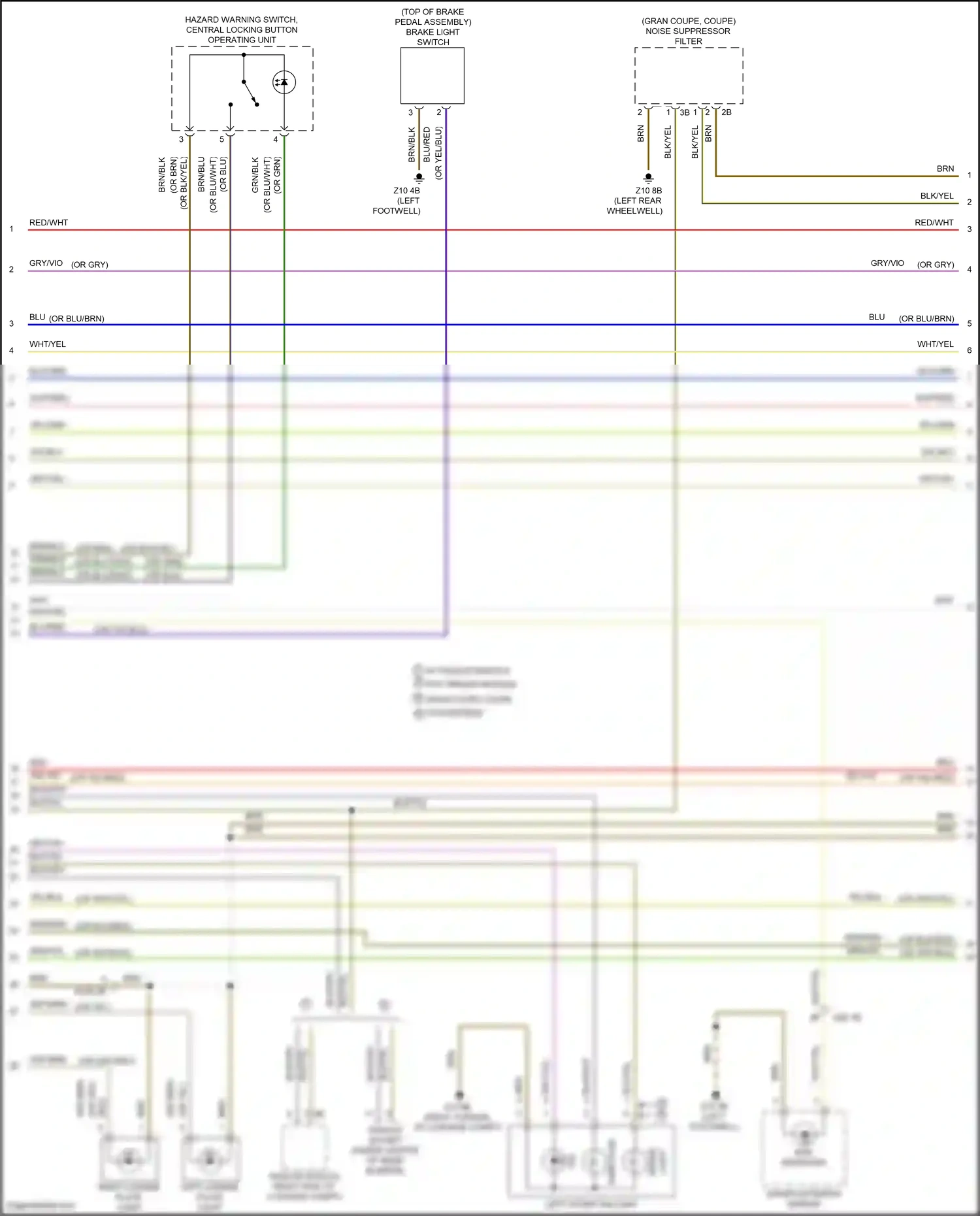 Wiring diagram trailer socket for BMW 4 series Gran Coupe F36 (2013-2017) (2 of 7)