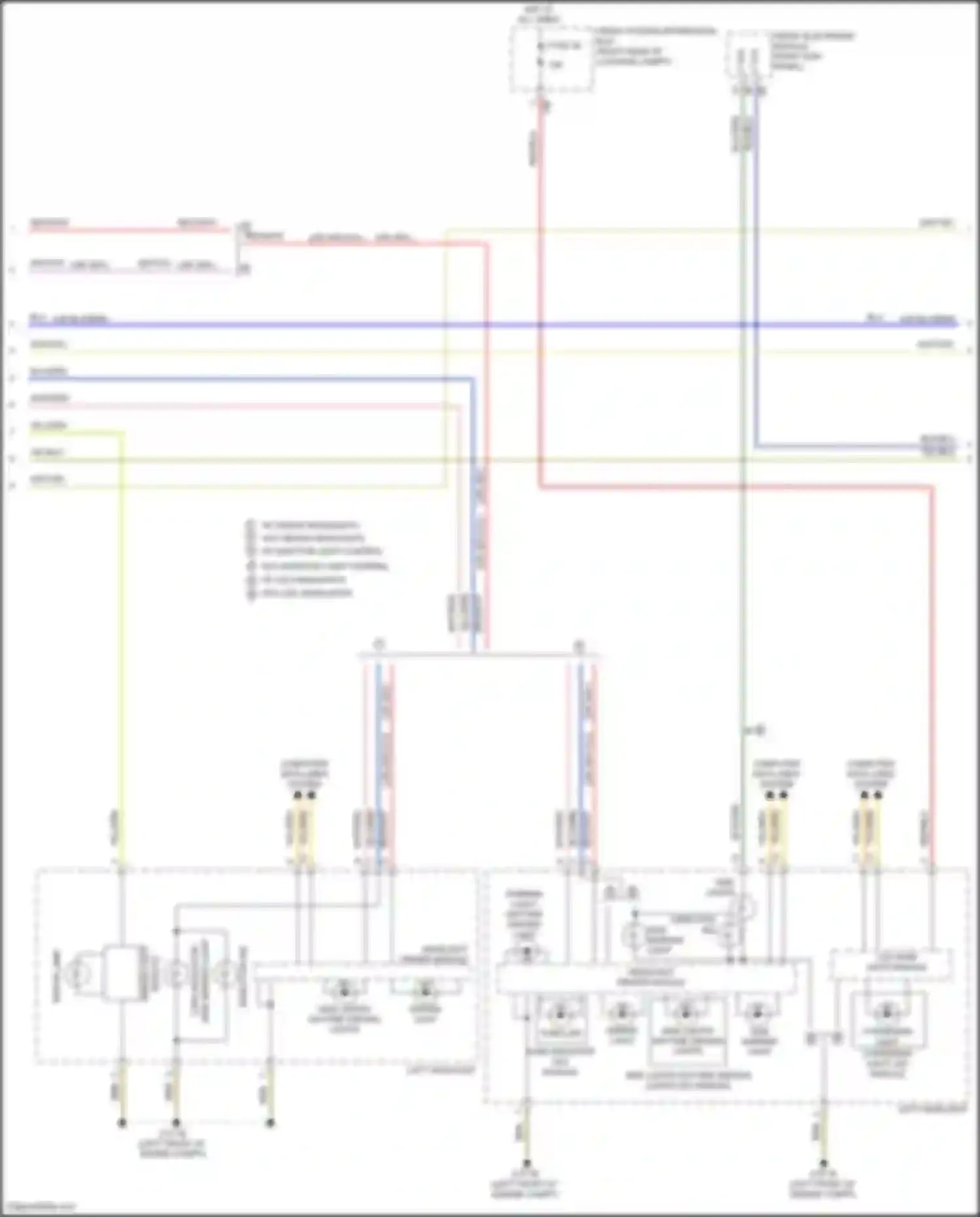 Wiring diagram turn indicator led module for BMW 4 series Gran Coupe F36 (2013-2017) (1 of 2)