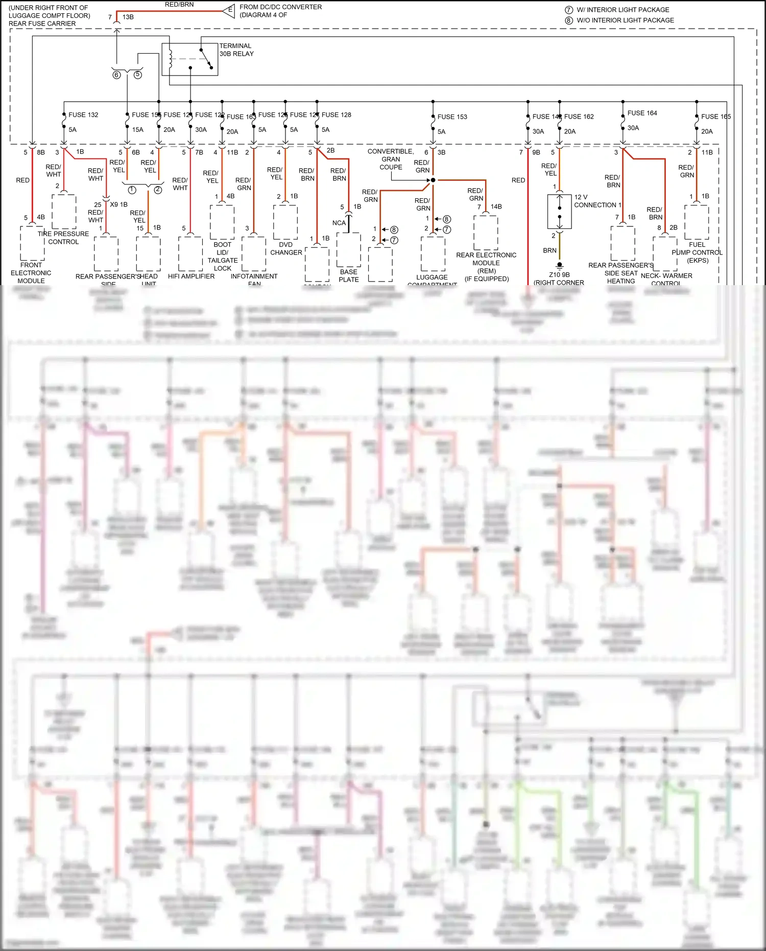 Wiring diagram video module for BMW 4 series Gran Coupe F36 (2013-2017) (3 of 3)