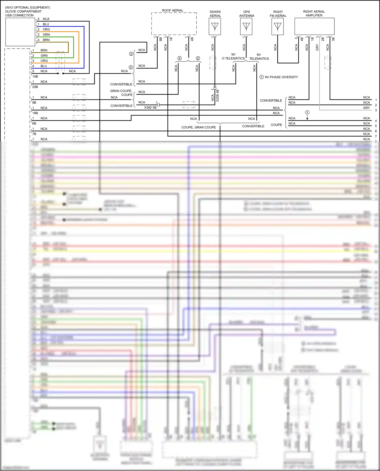 Wiring diagram w/ video module for BMW 4 series Gran Coupe F36 (2013-2017) (4 of 10)