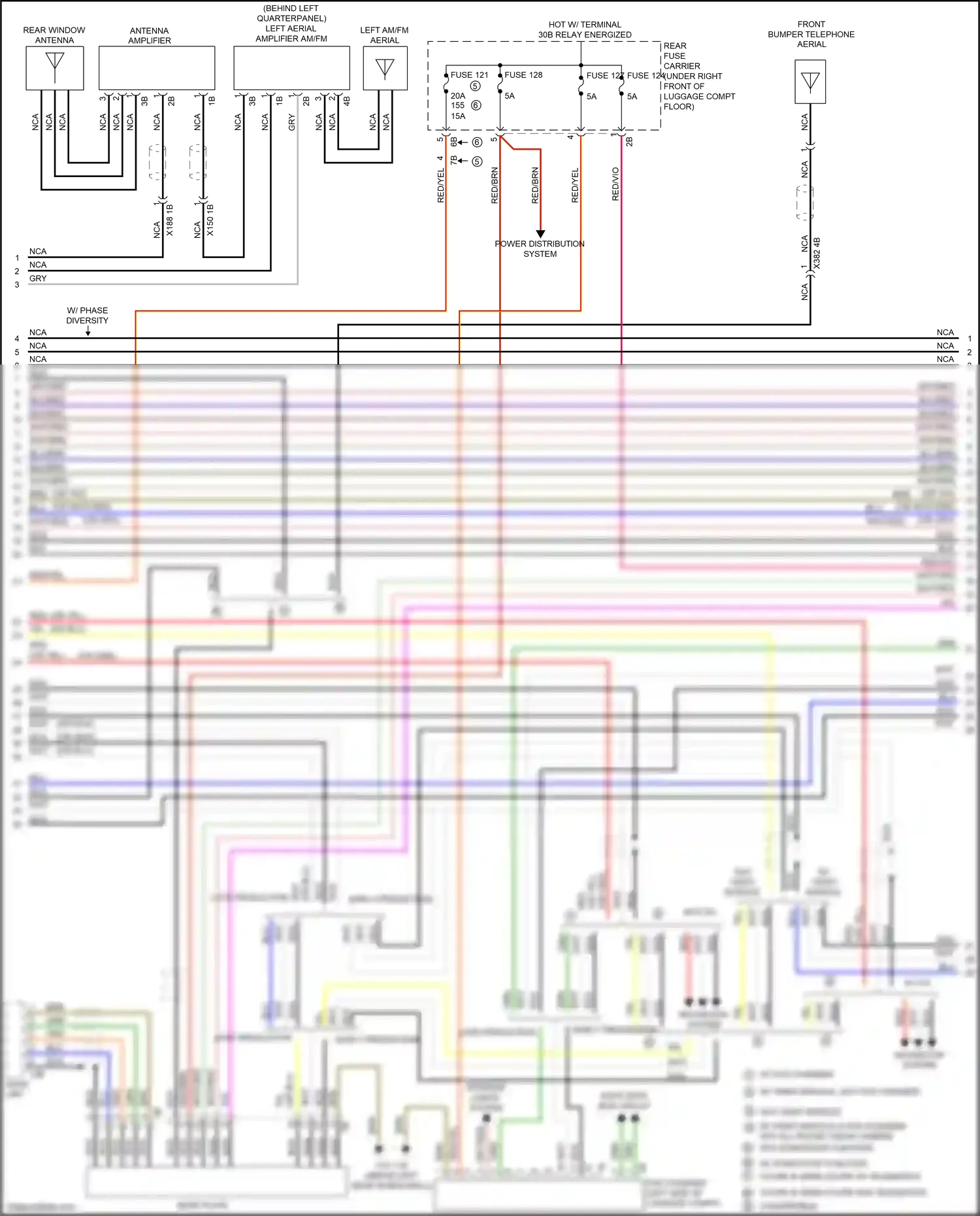Wiring diagram w/ video module for BMW 4 series Gran Coupe F36 (2013-2017) (2 of 10)