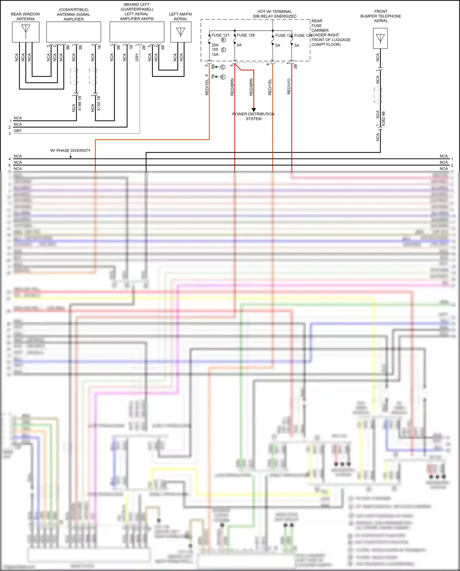 Wiring diagram w/ video module for BMW 4 series Gran Coupe F36 (2013-2017) (1 of 10)