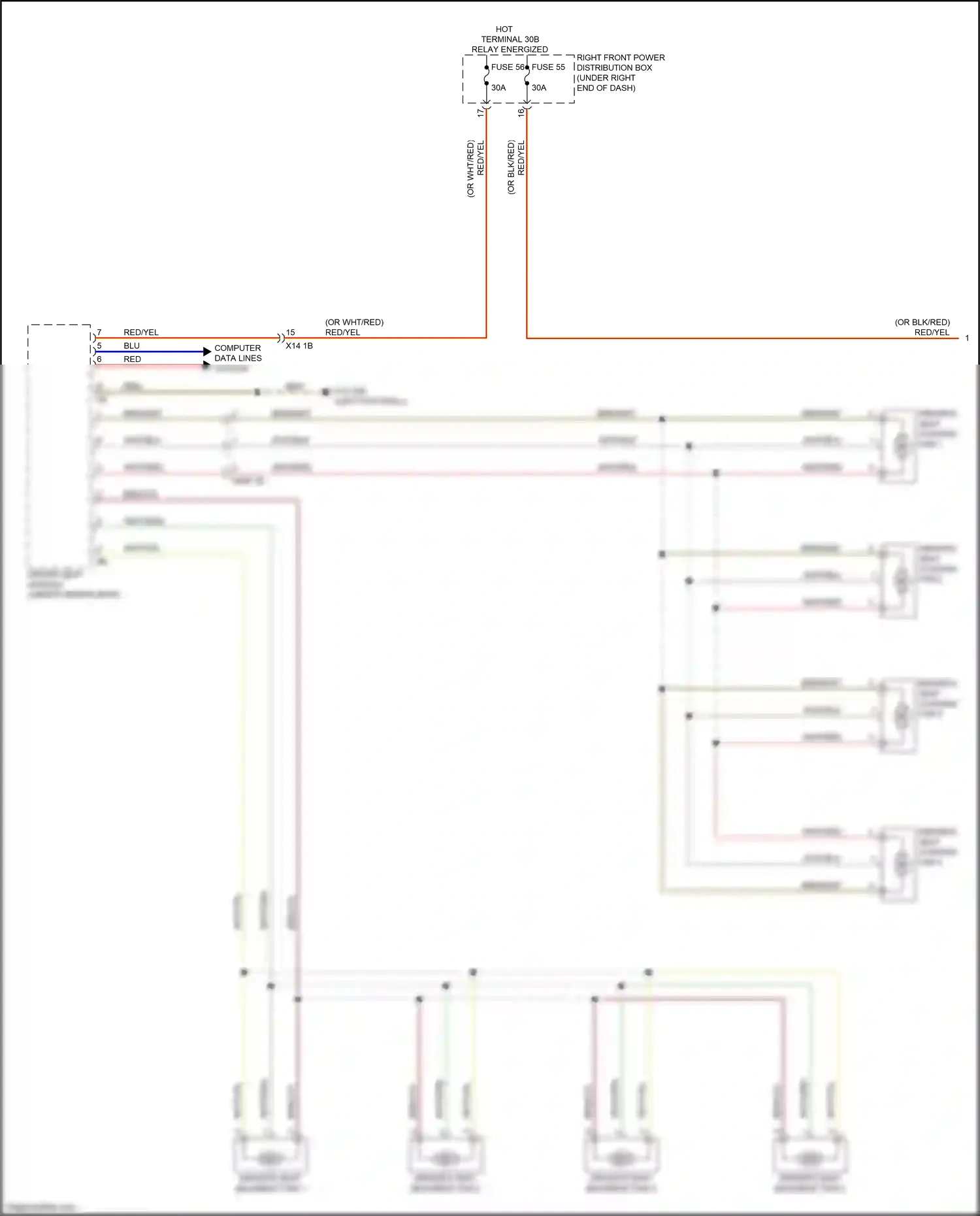 BMW 4 series Gran Coupe G26 (2020-2024) computer data lines system wiring diagram  (69 of 94)