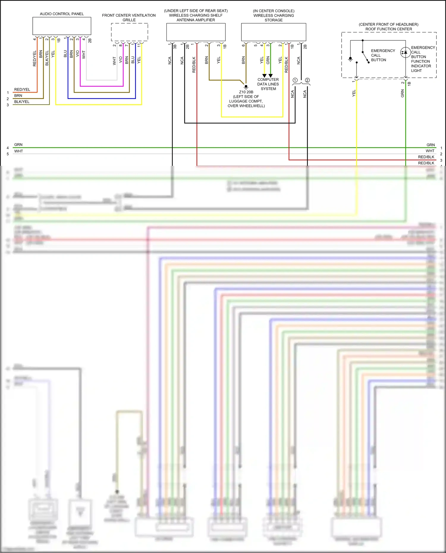 BMW 4 series Gran Coupe G26 (2020-2024) computer data lines system wiring diagram  (10 of 94)