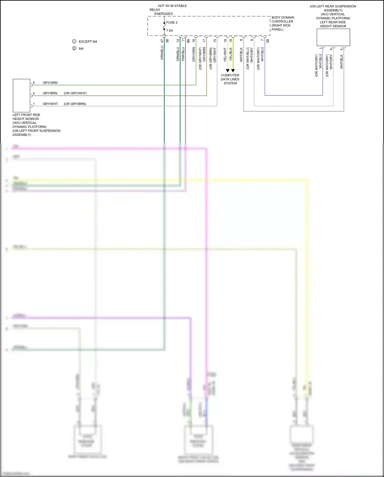 BMW 4 series Gran Coupe G26 (2020-2024) computer data lines system wiring diagram  (83 of 94)