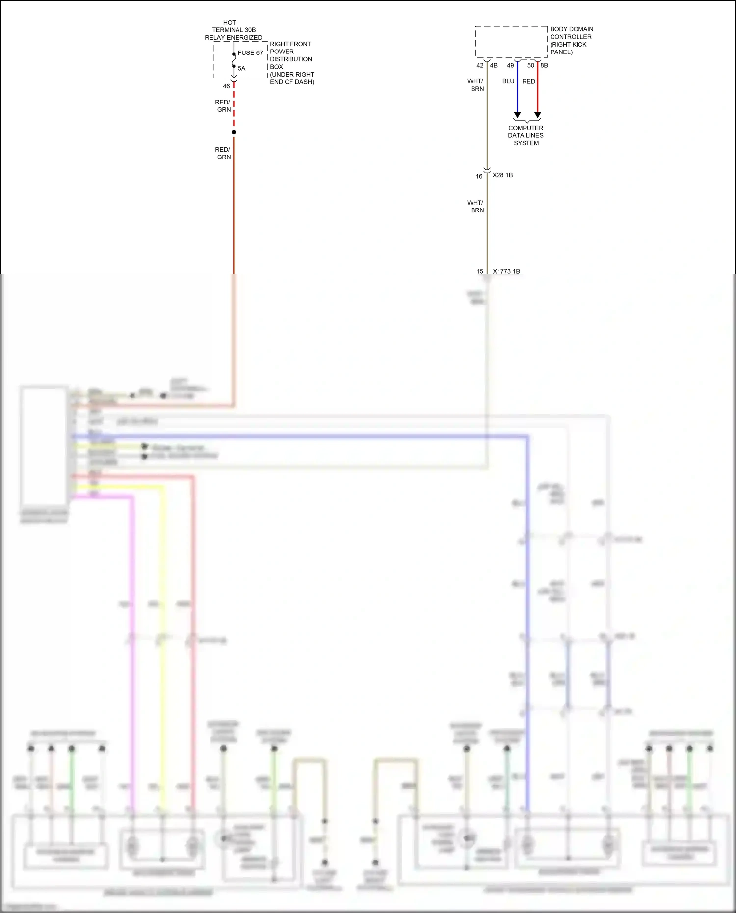 BMW 4 series Gran Coupe G26 (2020-2024) computer data lines system wiring diagram  (34 of 94)