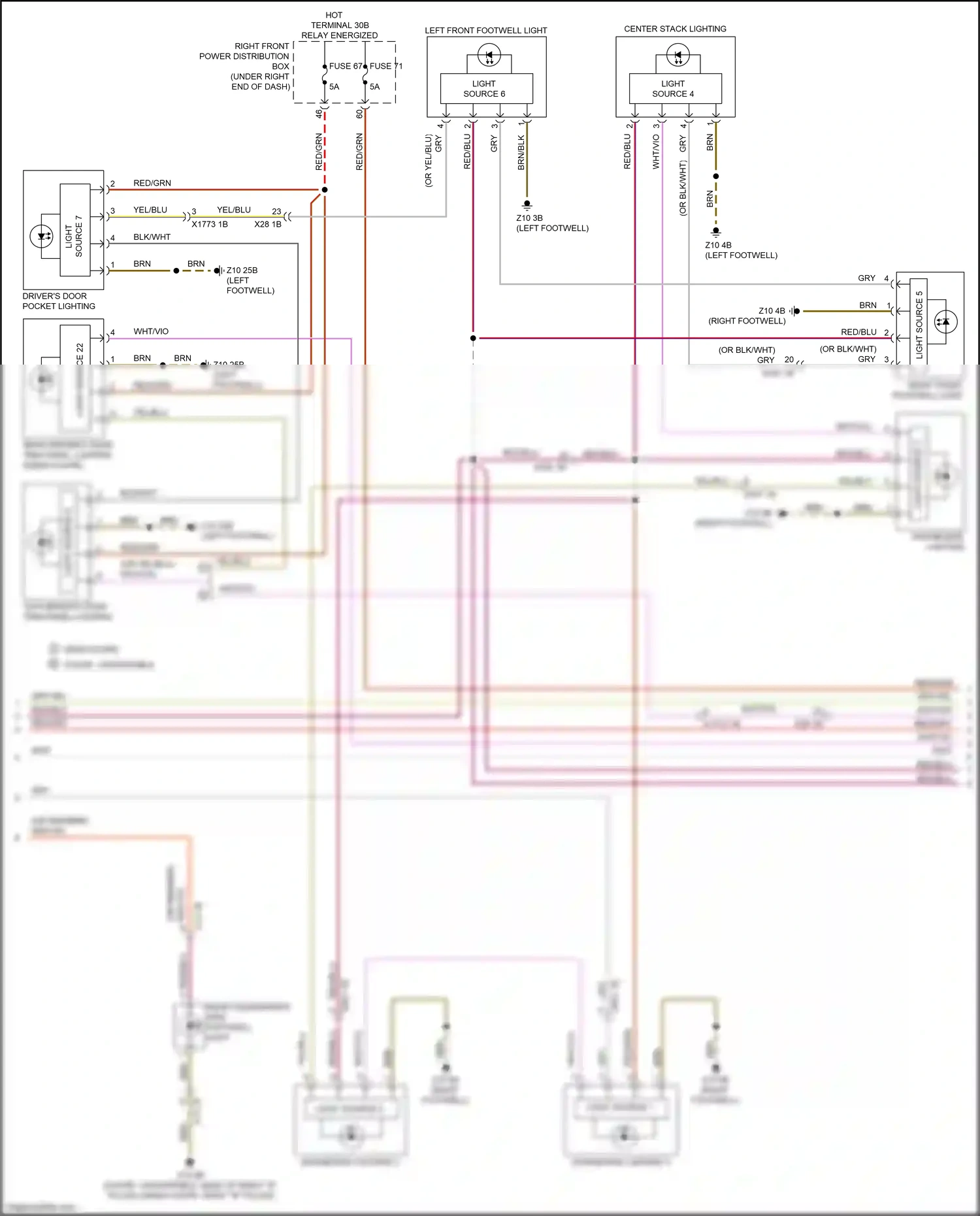 BMW 4 series Gran Coupe G26 (2020-2024) light source 2 wiring diagram  (1 of 3)