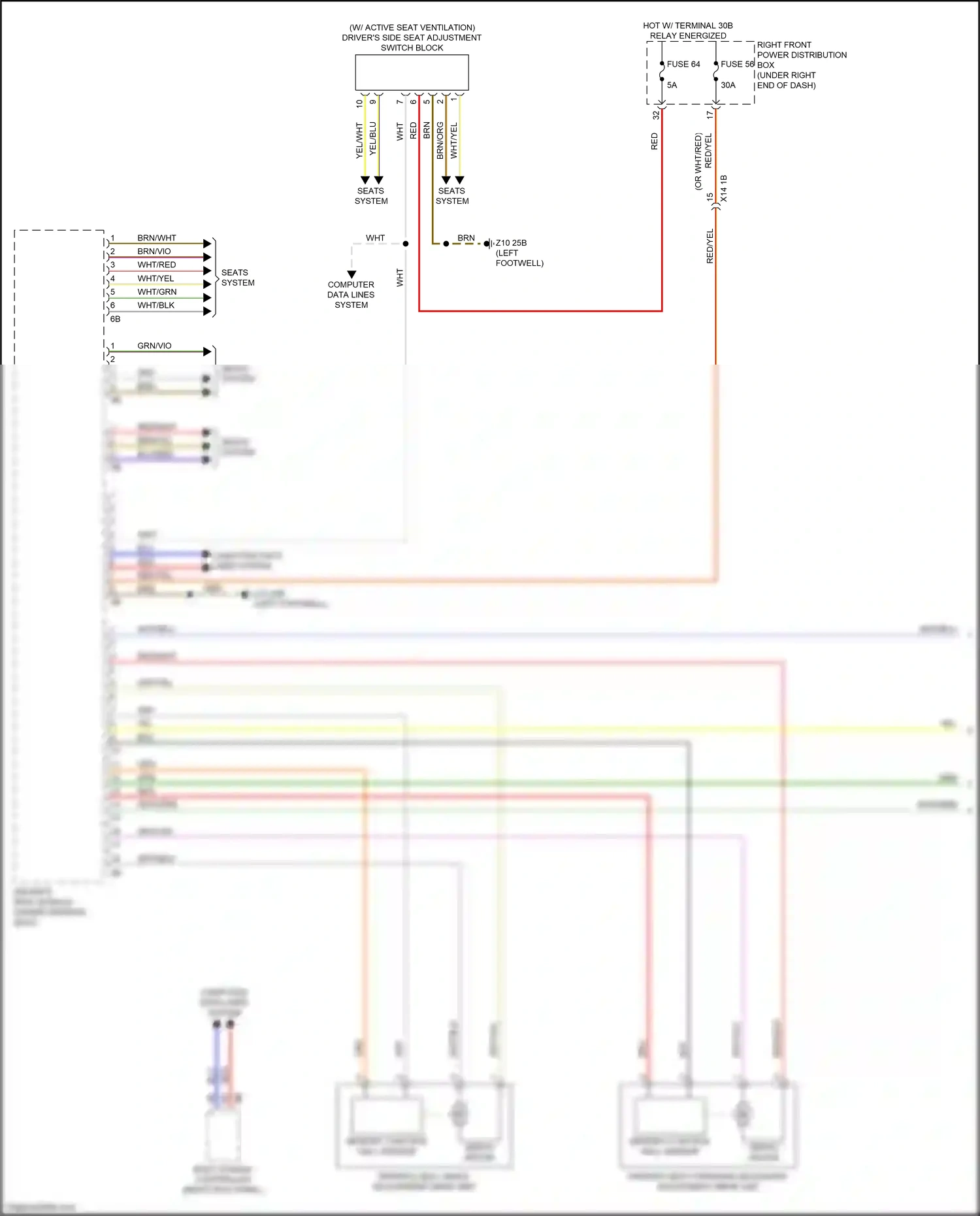 BMW 4 series Gran Coupe G26 (2020-2024) memory function hall sensor wiring diagram  (1 of 3)