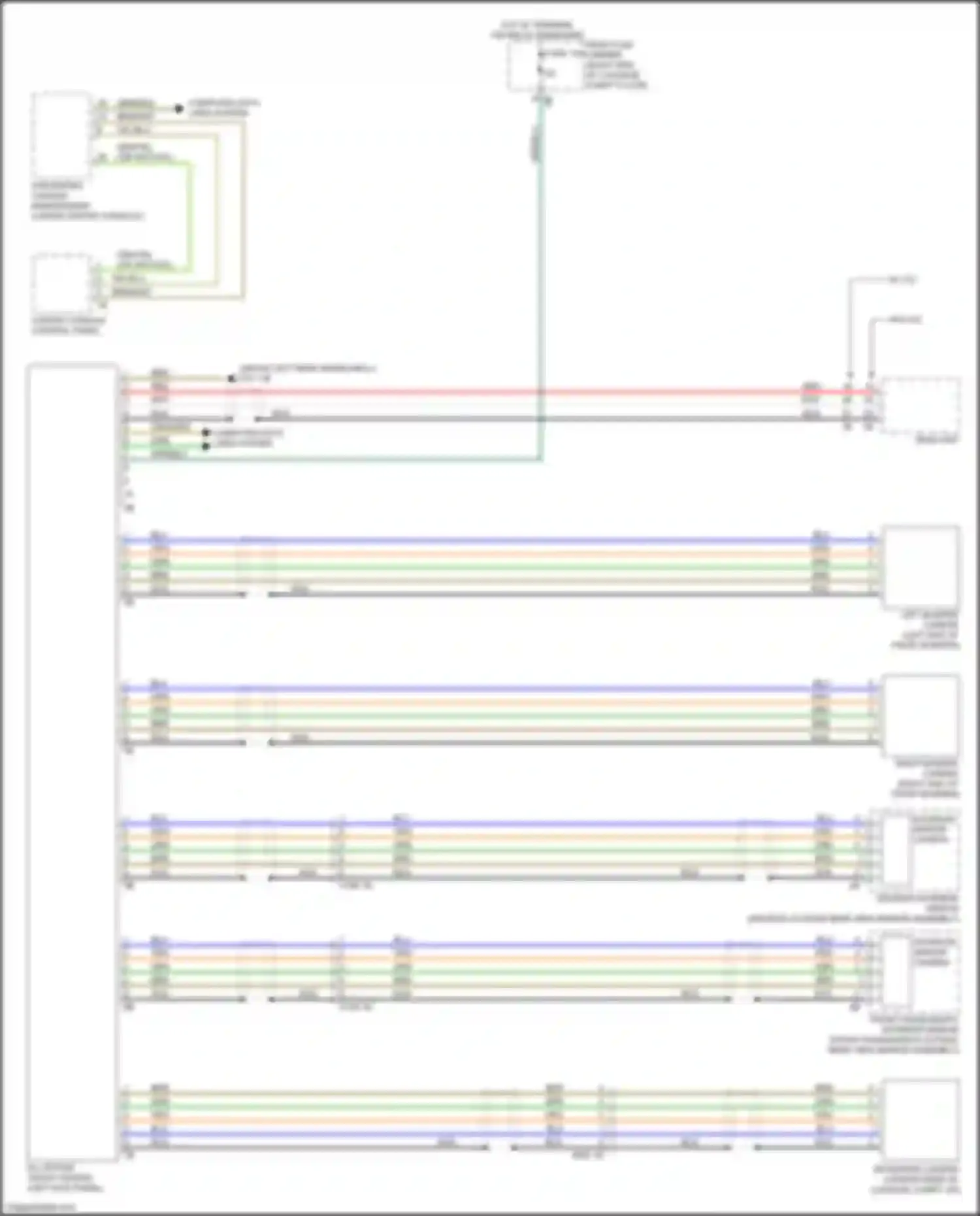 Wiring diagram all round vision camera for BMW 4 series F32/F33 facelift (2017-2020) (1 of 4)