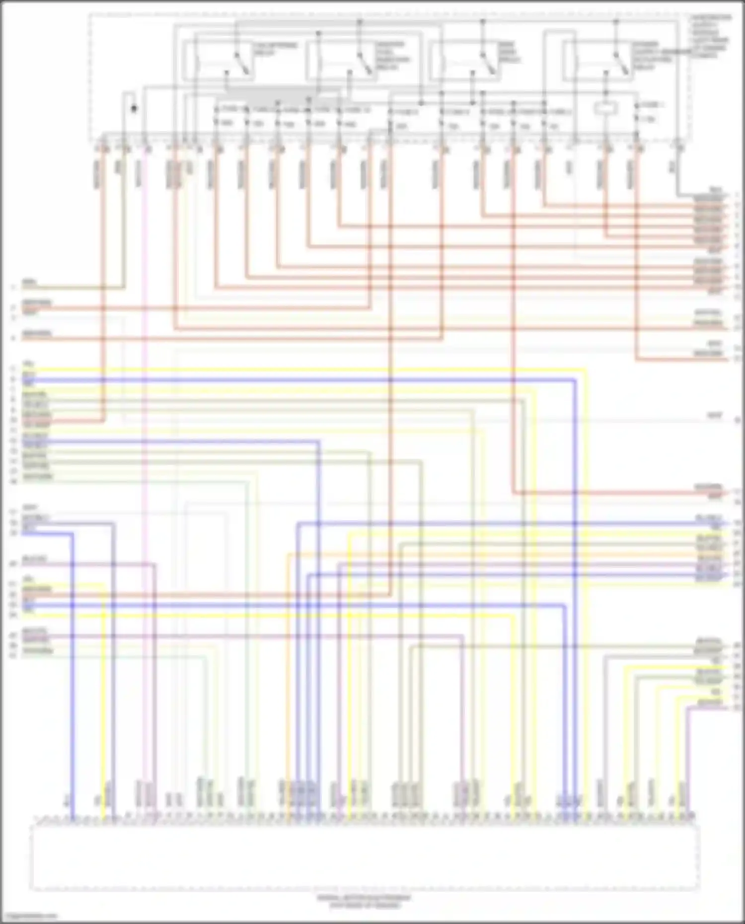 Wiring diagram dme main relay for BMW 4 series F32/F33 facelift (2017-2020) (2 of 2)