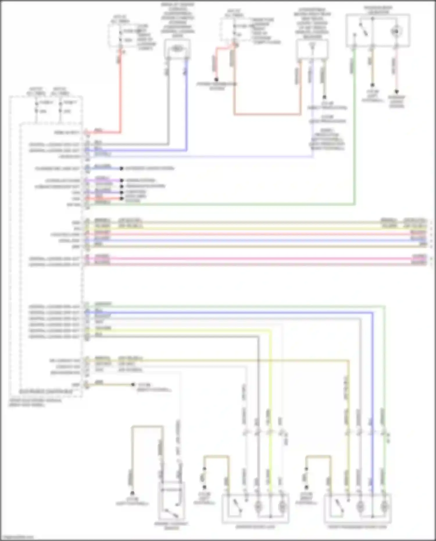 Wiring diagram fuse 104 for BMW 4 series F32/F33 facelift (2017-2020) (2 of 6)