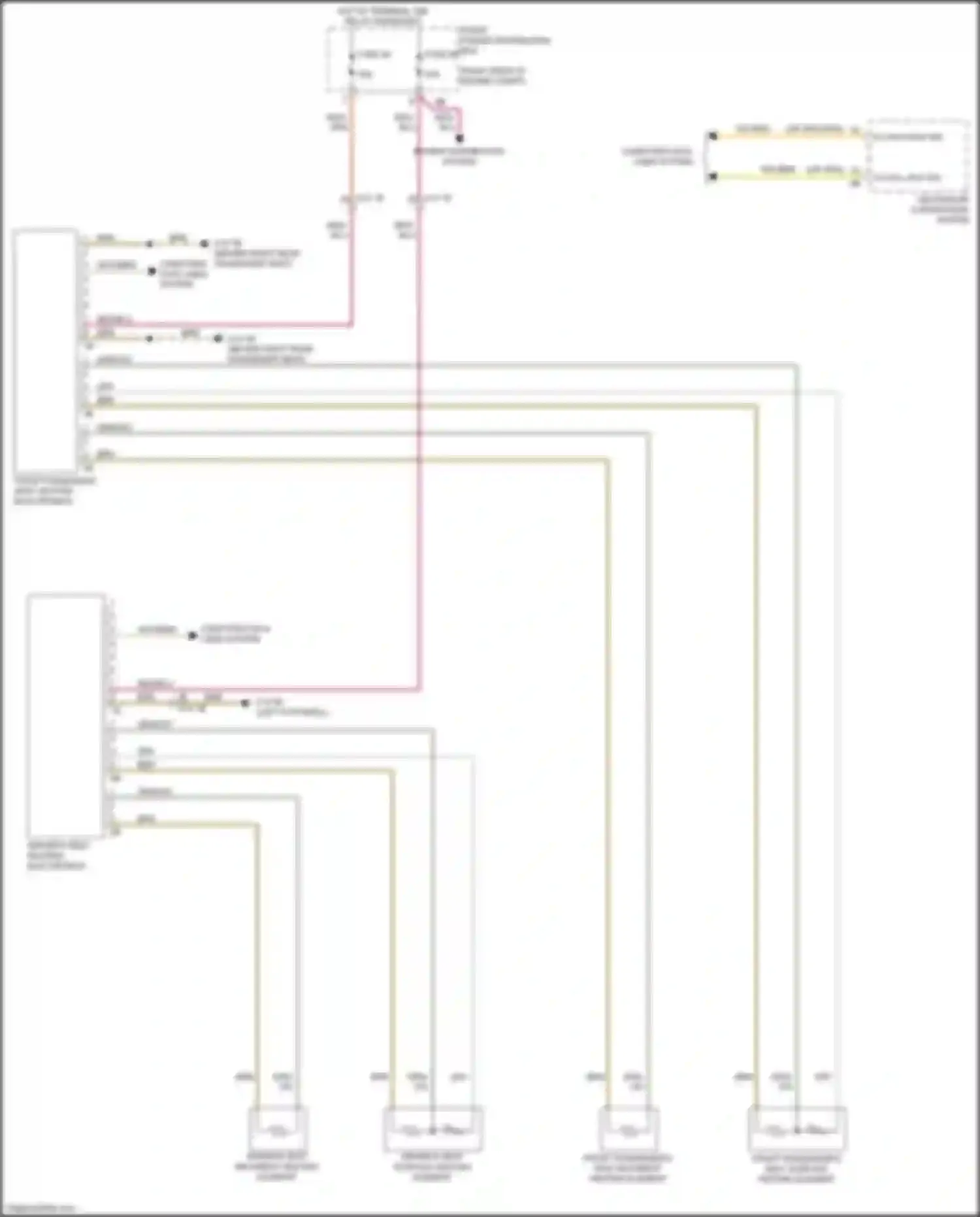 Wiring diagram k-can-l bus sig for BMW 4 series F32/F33 facelift (2017-2020) (2 of 2)