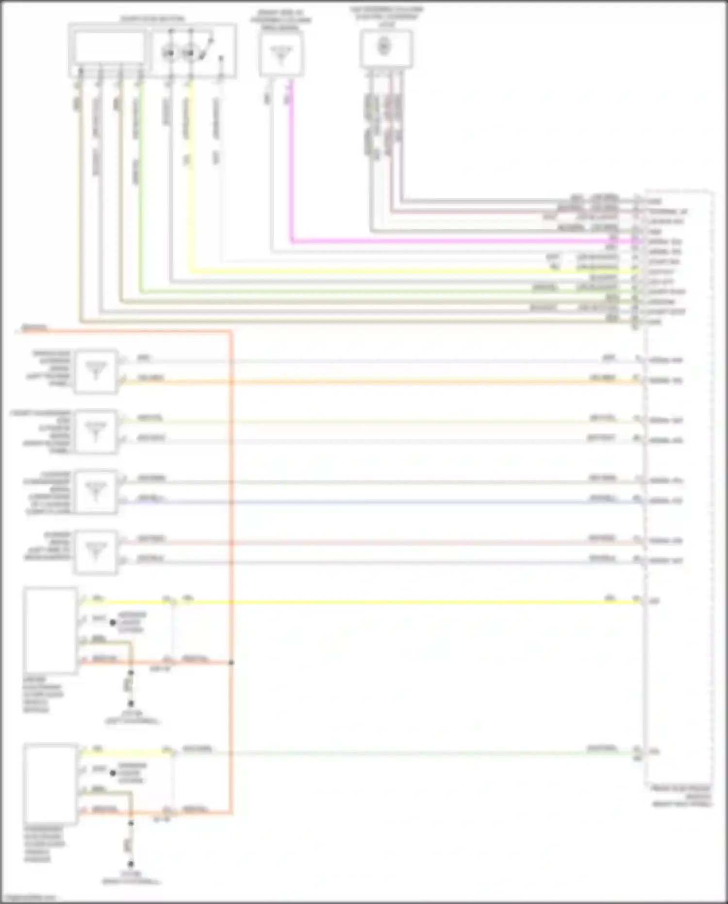 Wiring diagram lin bus sig for BMW 4 series F32/F33 facelift (2017-2020) (2 of 13)