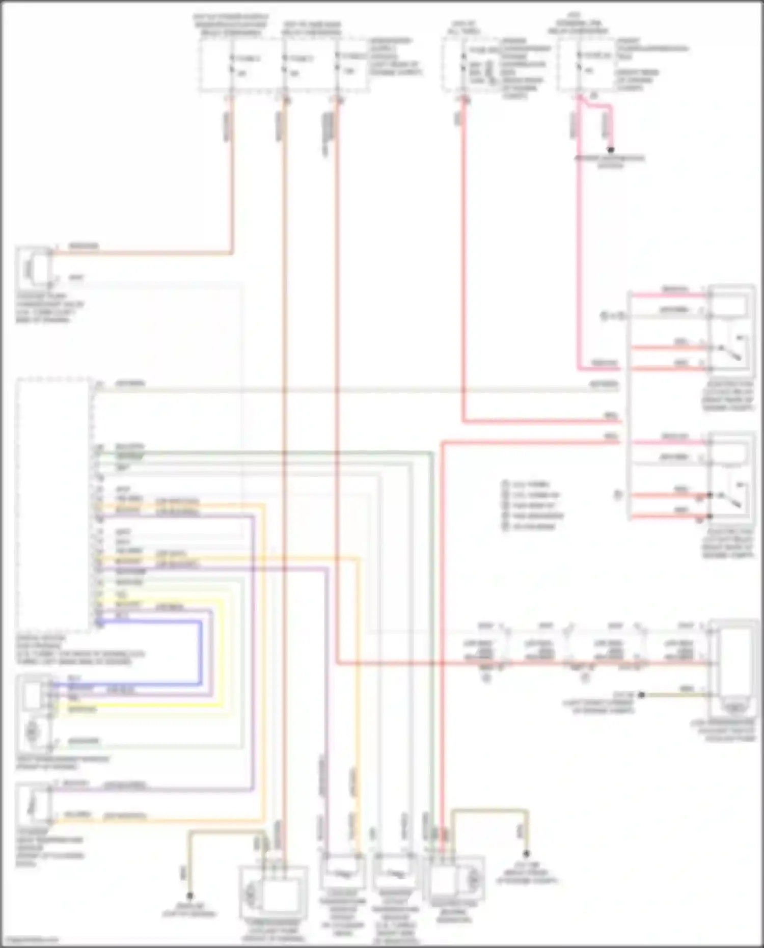 Wiring diagram low temperature coolant circuit coolant pump for BMW 4 series F32/F33 facelift (2017-2020) (2 of 3)