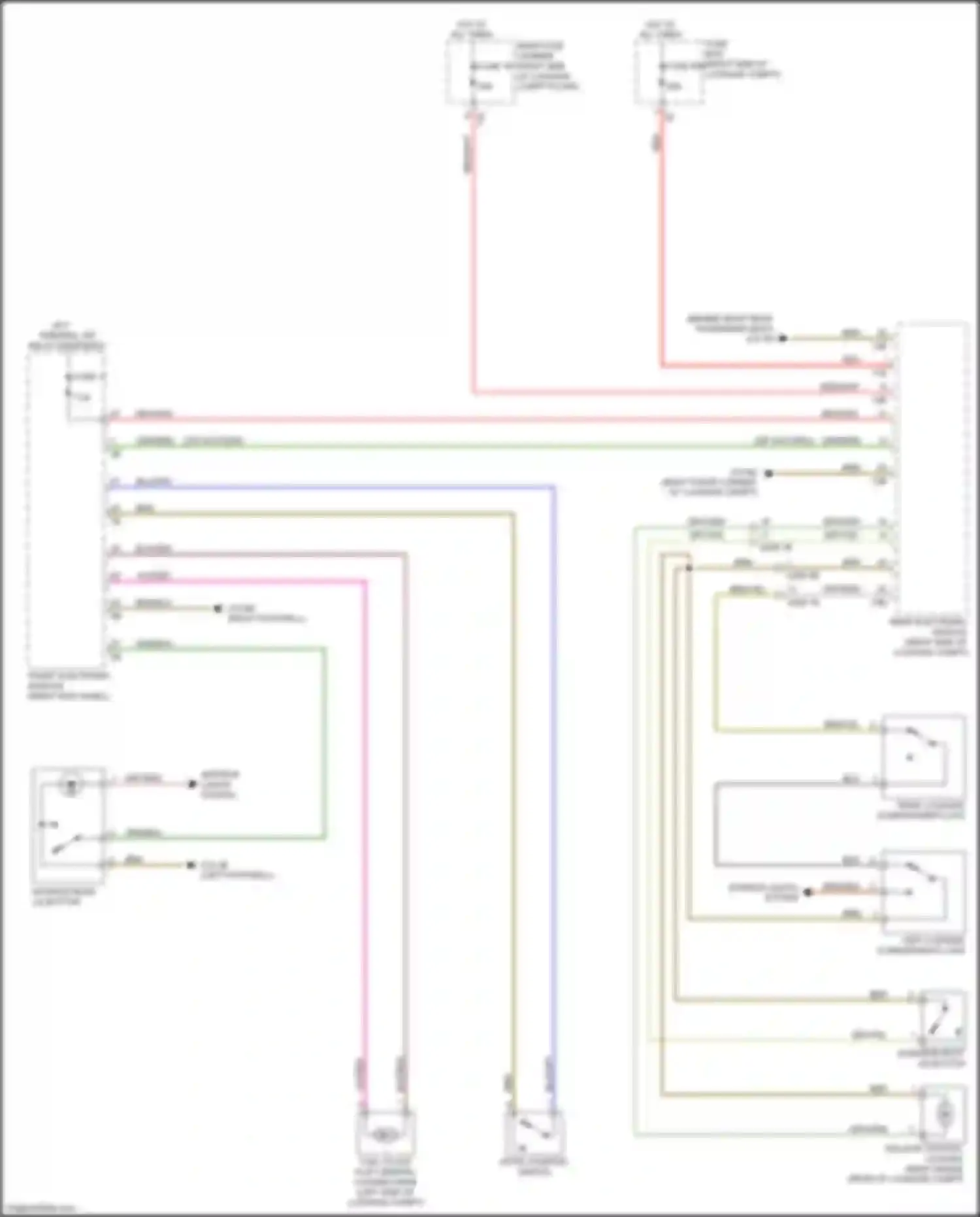 Wiring diagram rear fuse carrier for BMW 4 series F32/F33 facelift (2017-2020) (9 of 51)