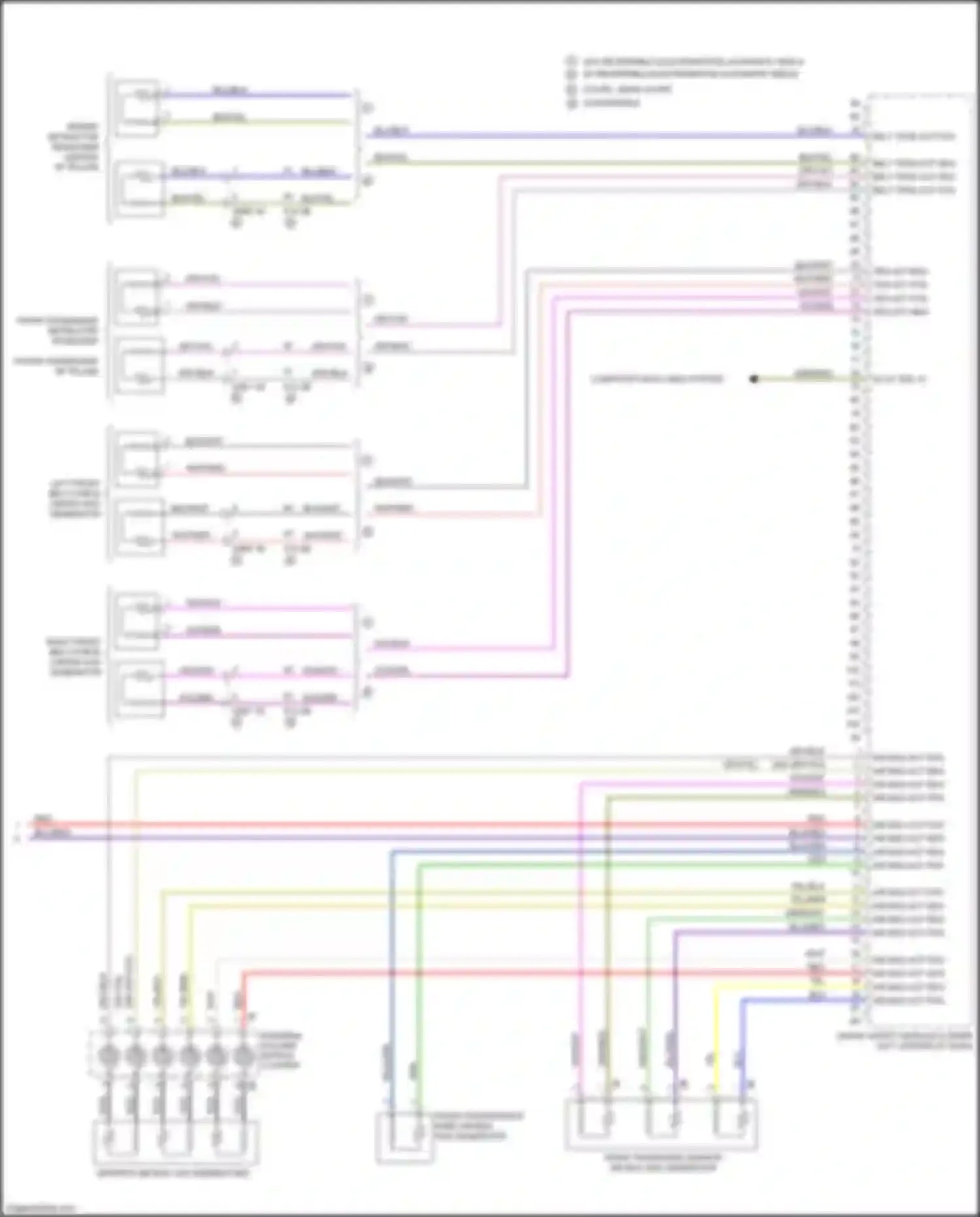 Wiring diagram right front belt force limiter gas generator for BMW 4 series F32/F33 facelift (2017-2020) (1 of 1)