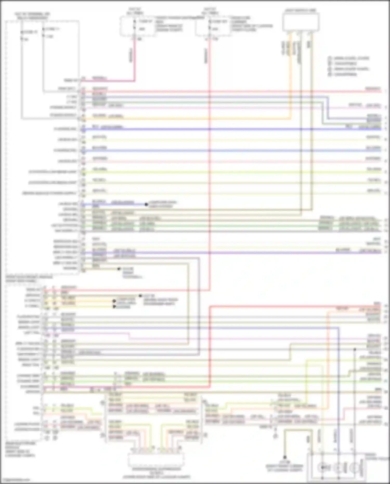 Wiring diagram right outer taillight for BMW 4 series F32/F33 facelift (2017-2020) (1 of 2)