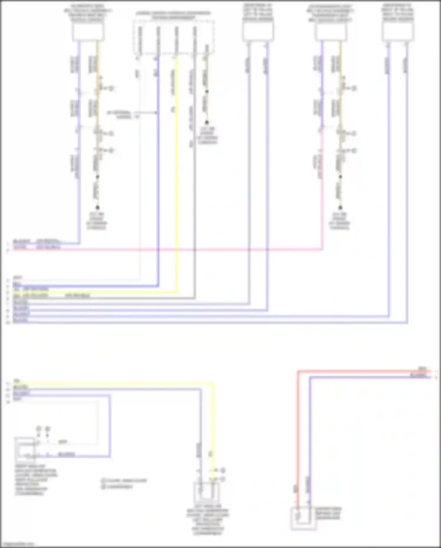 Wiring diagram w/ optional extras for BMW 4 series F32/F33 facelift (2017-2020) (4 of 4)