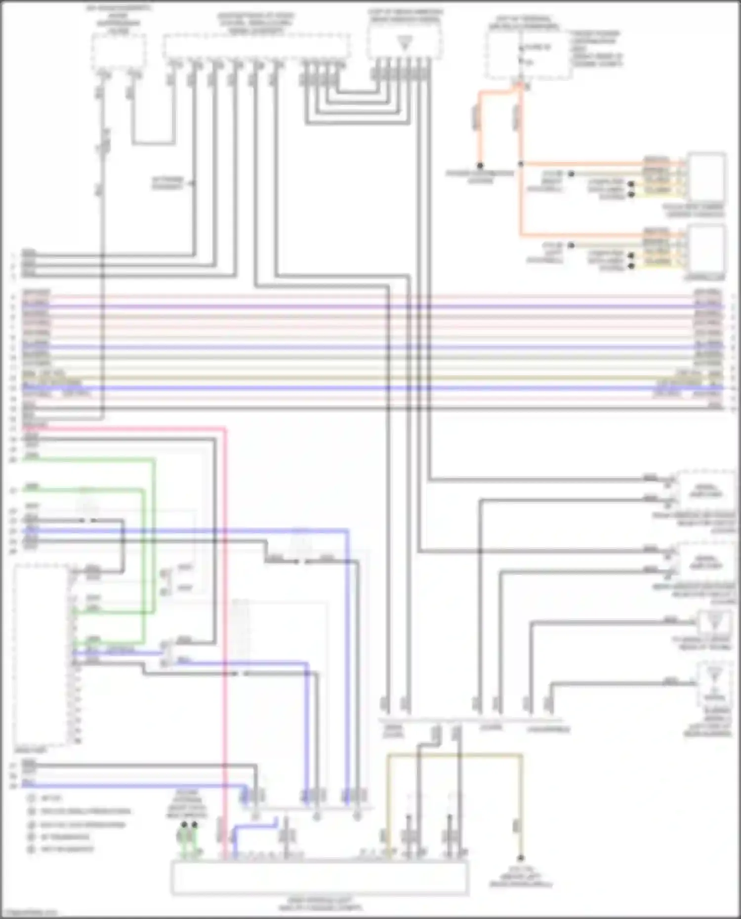 Wiring diagram w/ scan diversity for BMW 4 series F32/F33 facelift (2017-2020) (2 of 8)
