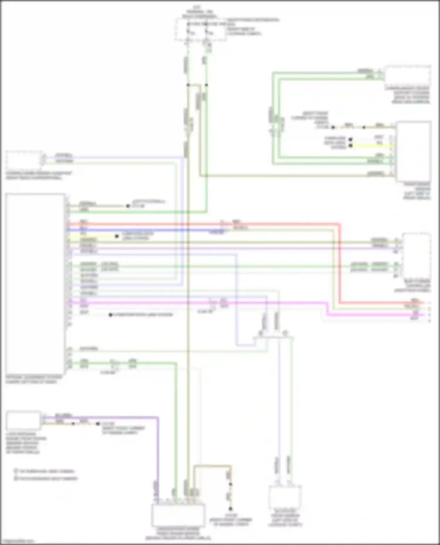 Wiring diagram all round vision camera for BMW 4 series G22/G23 (2020-2024) (2 of 4)