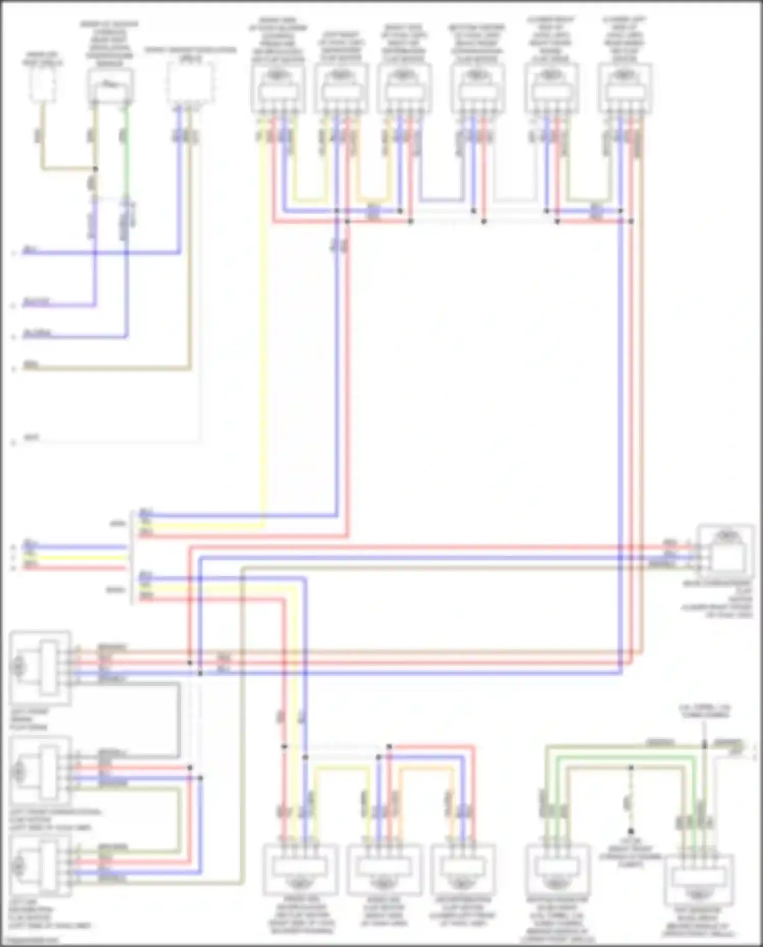 Wiring diagram fresh air/ recirculated air flap motor for BMW 4 series G22/G23 (2020-2024) (1 of 1)