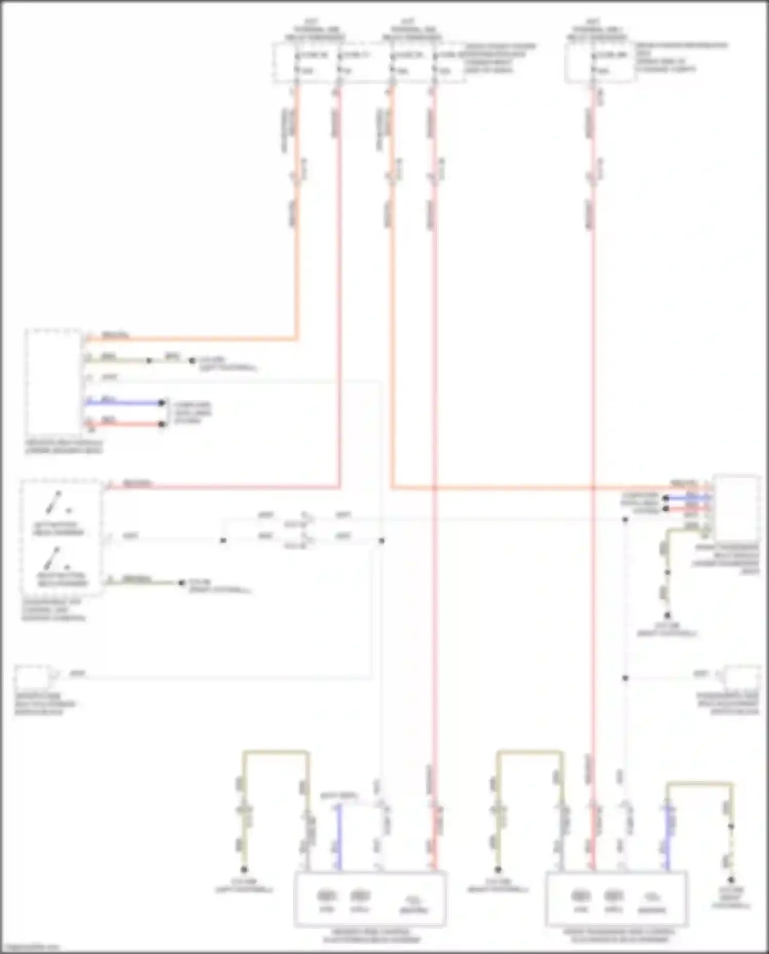 Wiring diagram front passenger side control electronics neck warmer for BMW 4 series G22/G23 (2020-2024) (2 of 3)