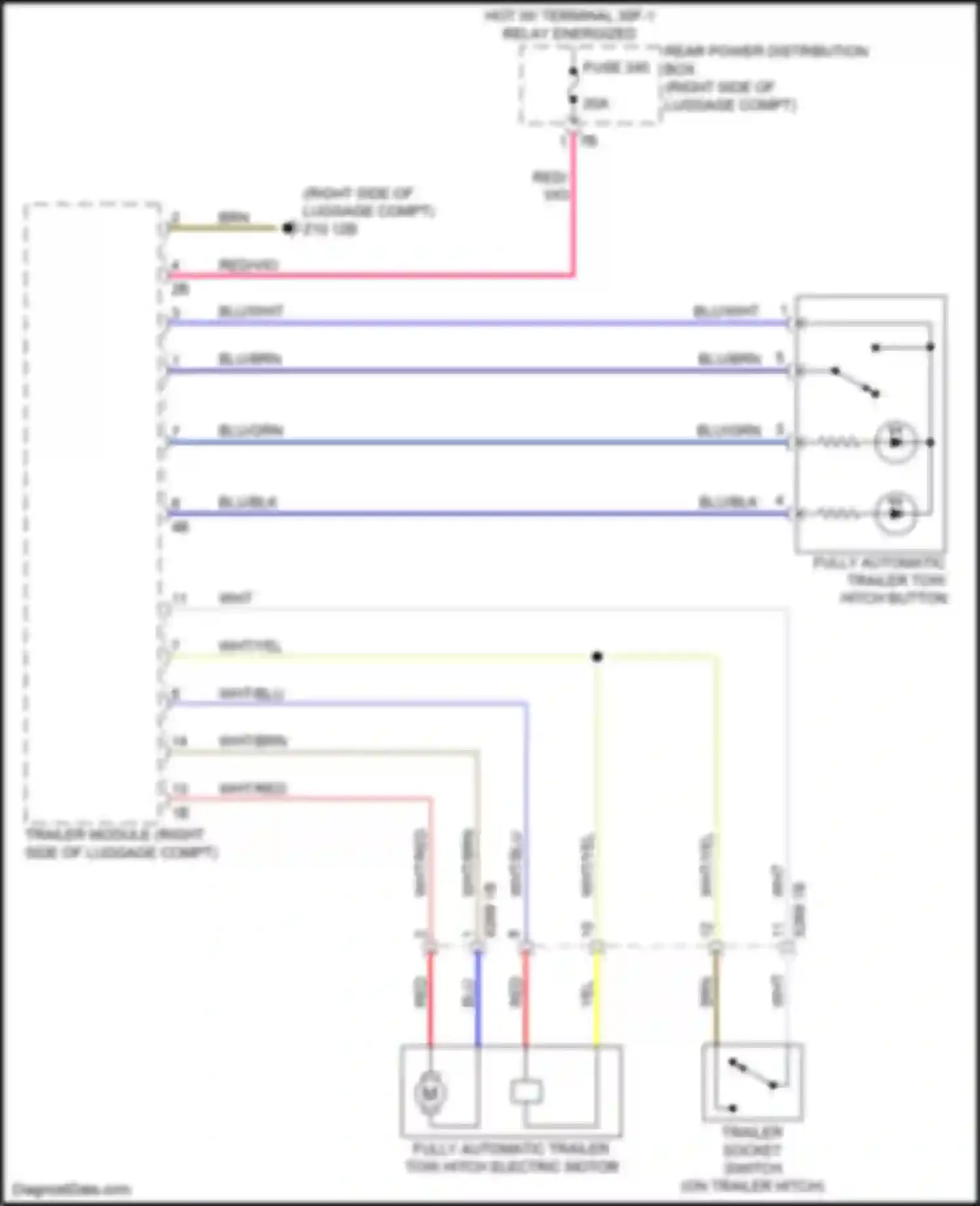 Wiring diagram fuse 240 for BMW 4 series G22/G23 (2020-2024) (1 of 3)