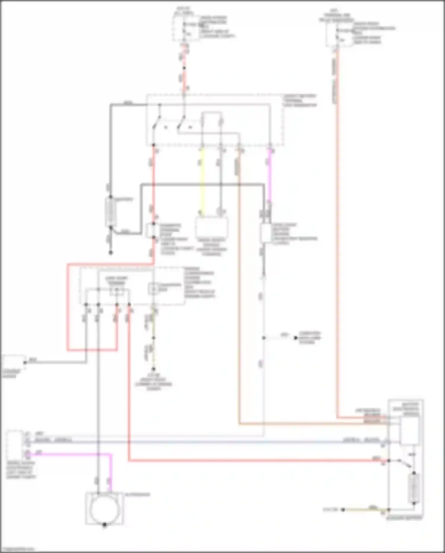 Wiring diagram jump start terminal for BMW 4 series G22/G23 (2020-2024) (1 of 2)