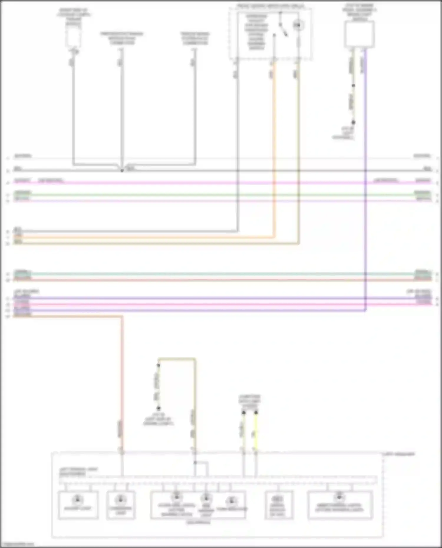 Wiring diagram left frontal light electronics for BMW 4 series G22/G23 (2020-2024) (1 of 2)