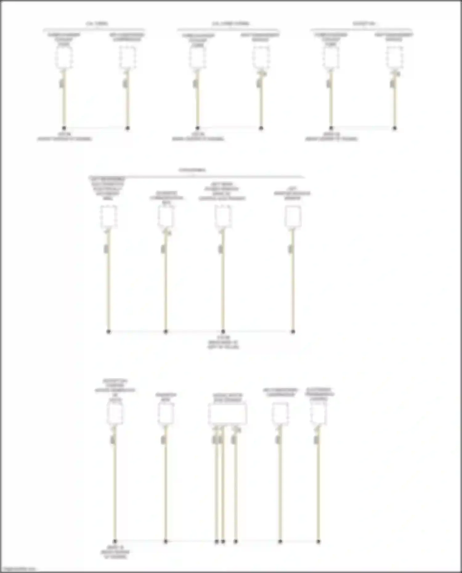 Wiring diagram left rear microwave sensor for BMW 4 series G22/G23 (2020-2024) (2 of 4)