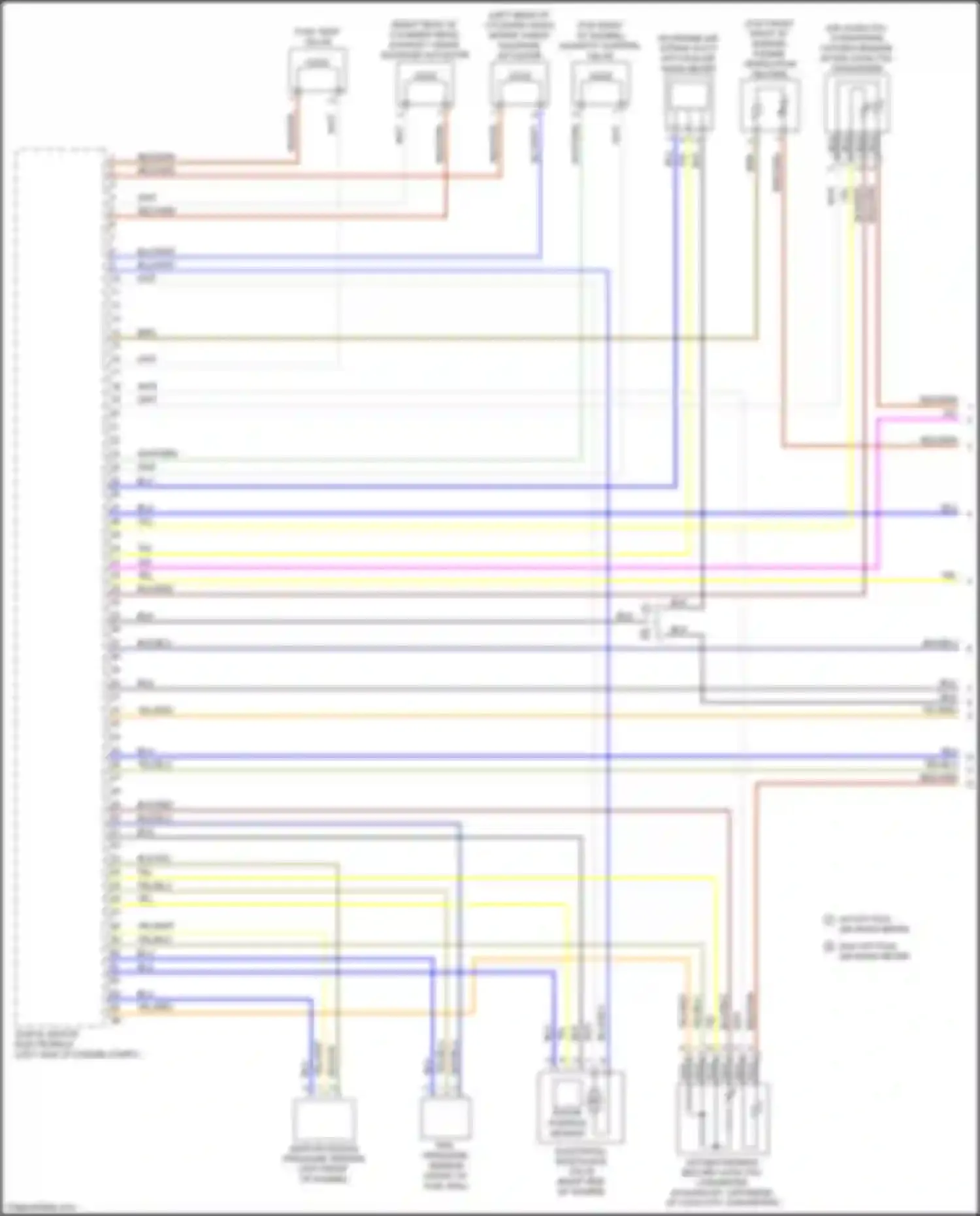 Wiring diagram oxygen sensor after catalytic converter for BMW 4 series G22/G23 (2020-2024) (1 of 1)
