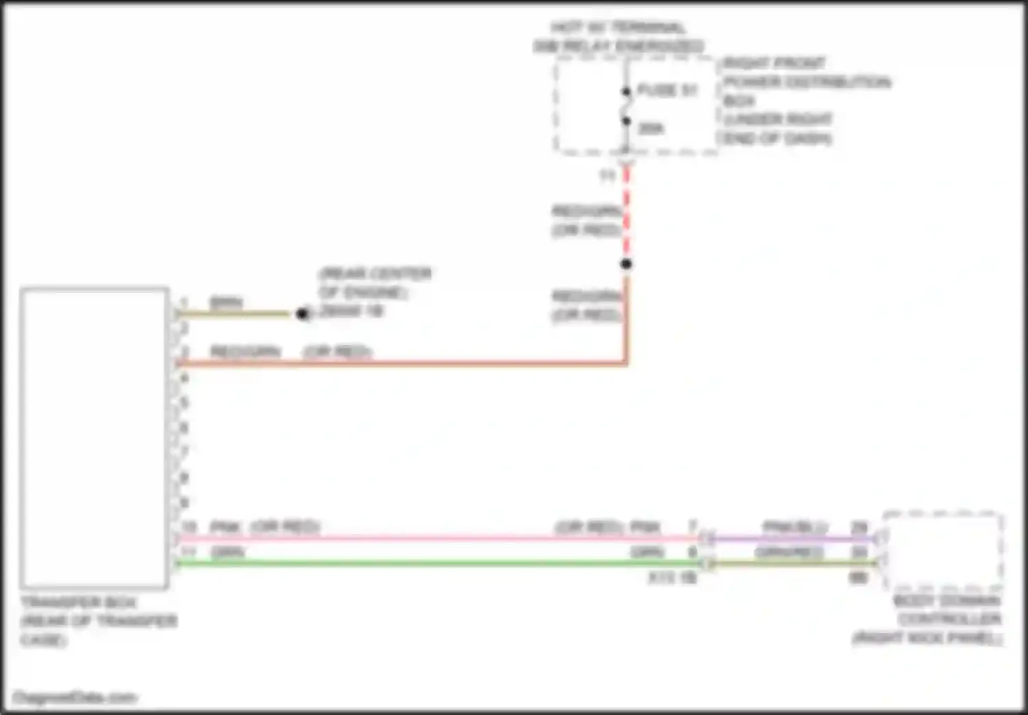 Wiring diagram pnk/blu for BMW 4 series G22/G23 (2020-2024) (12 of 14)