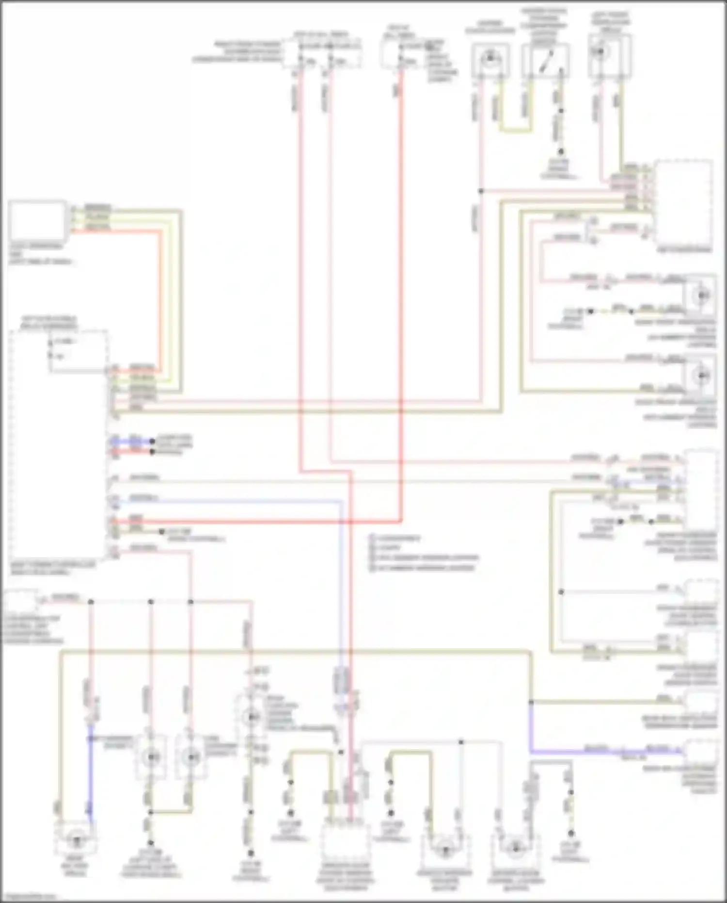 Wiring diagram rear air conditioning automatic operating facility for BMW 4 series G22/G23 (2020-2024) (1 of 1)