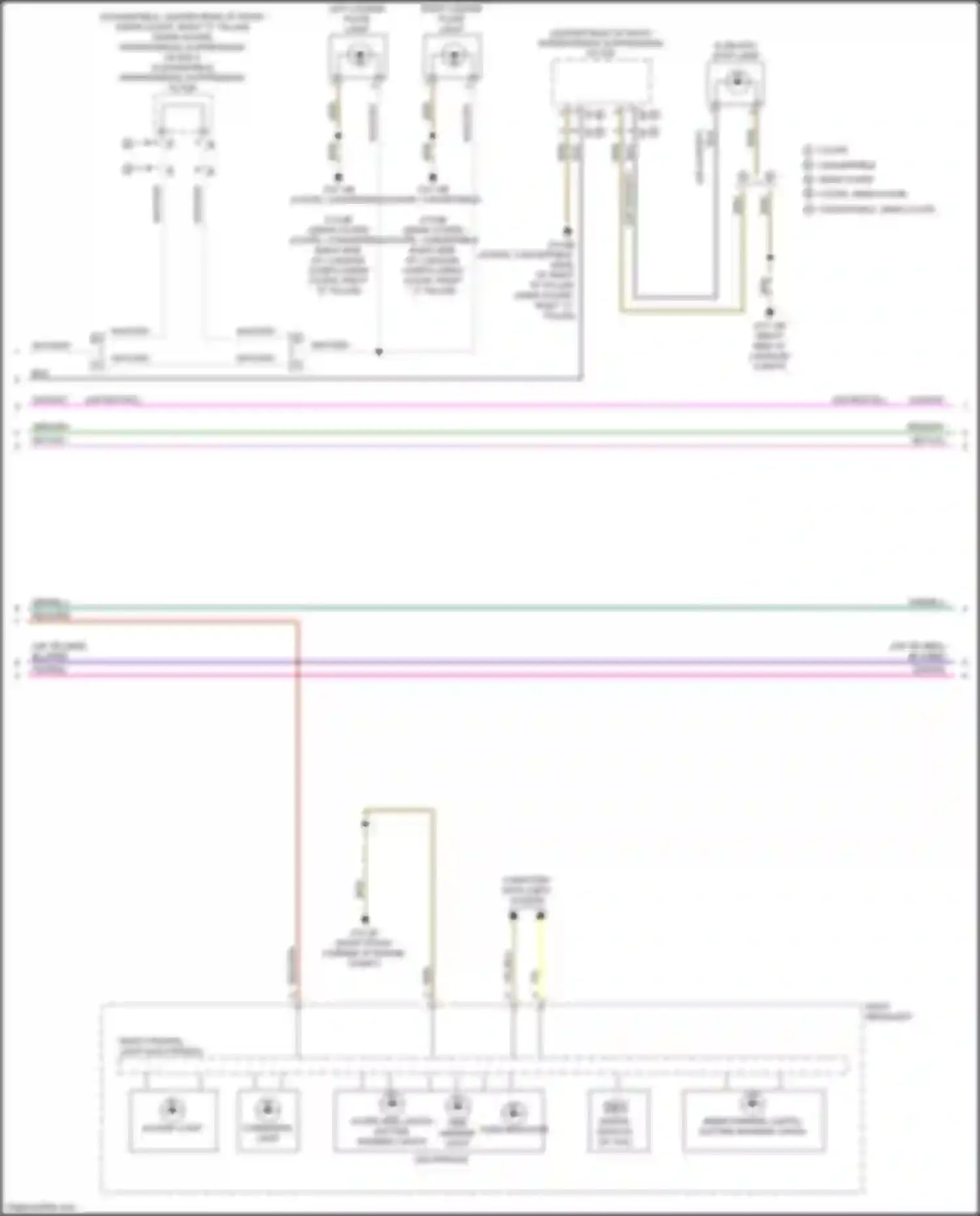 Wiring diagram right frontal light electronics for BMW 4 series G22/G23 (2020-2024) (1 of 2)