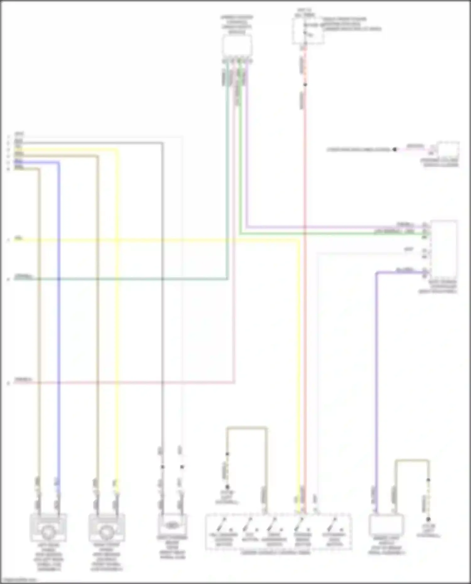 Wiring diagram steering column switch cluster for BMW 4 series G22/G23 (2020-2024) (11 of 13)