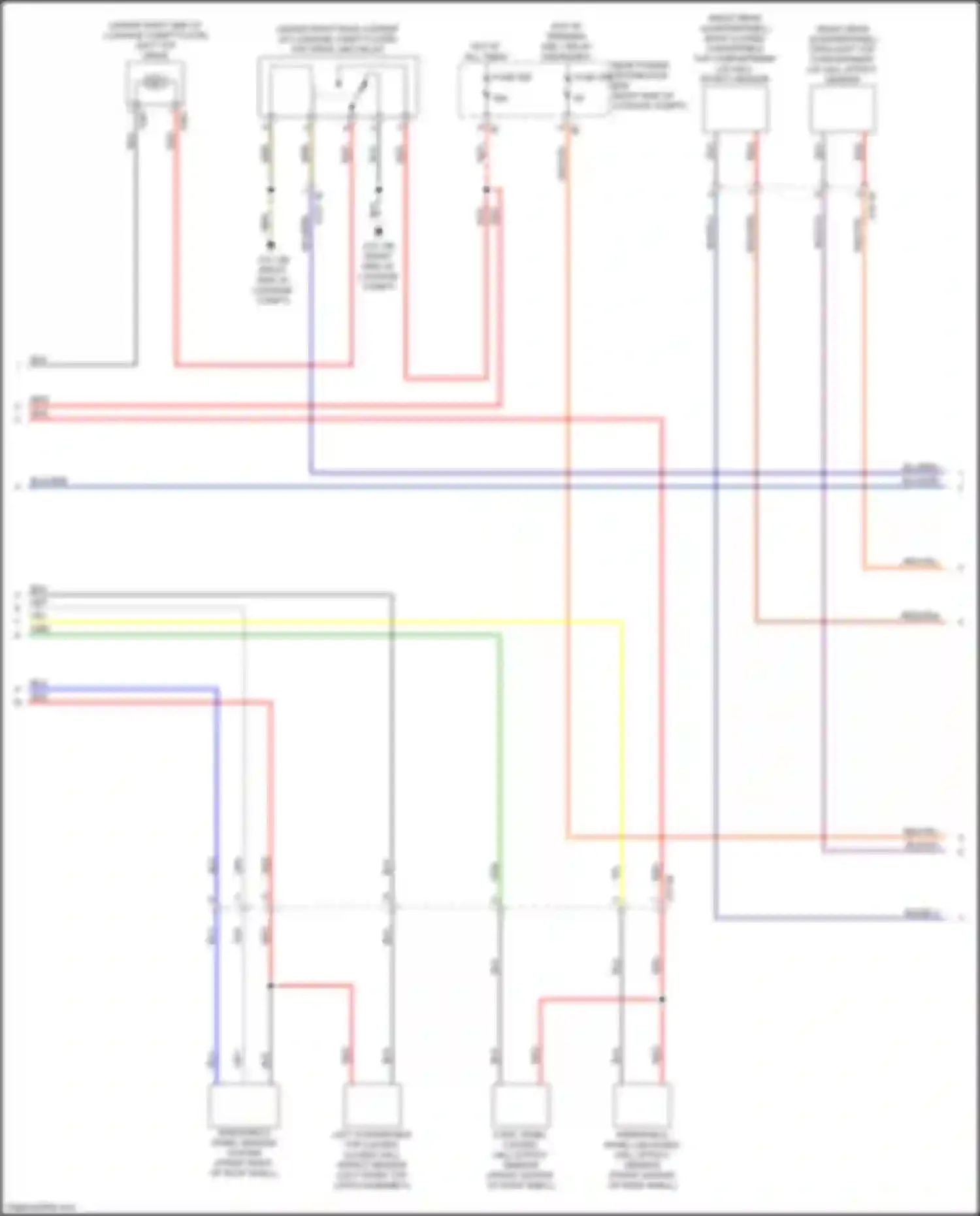 Wiring diagram top drive unit relay for BMW 4 series G22/G23 (2020-2024) (1 of 2)